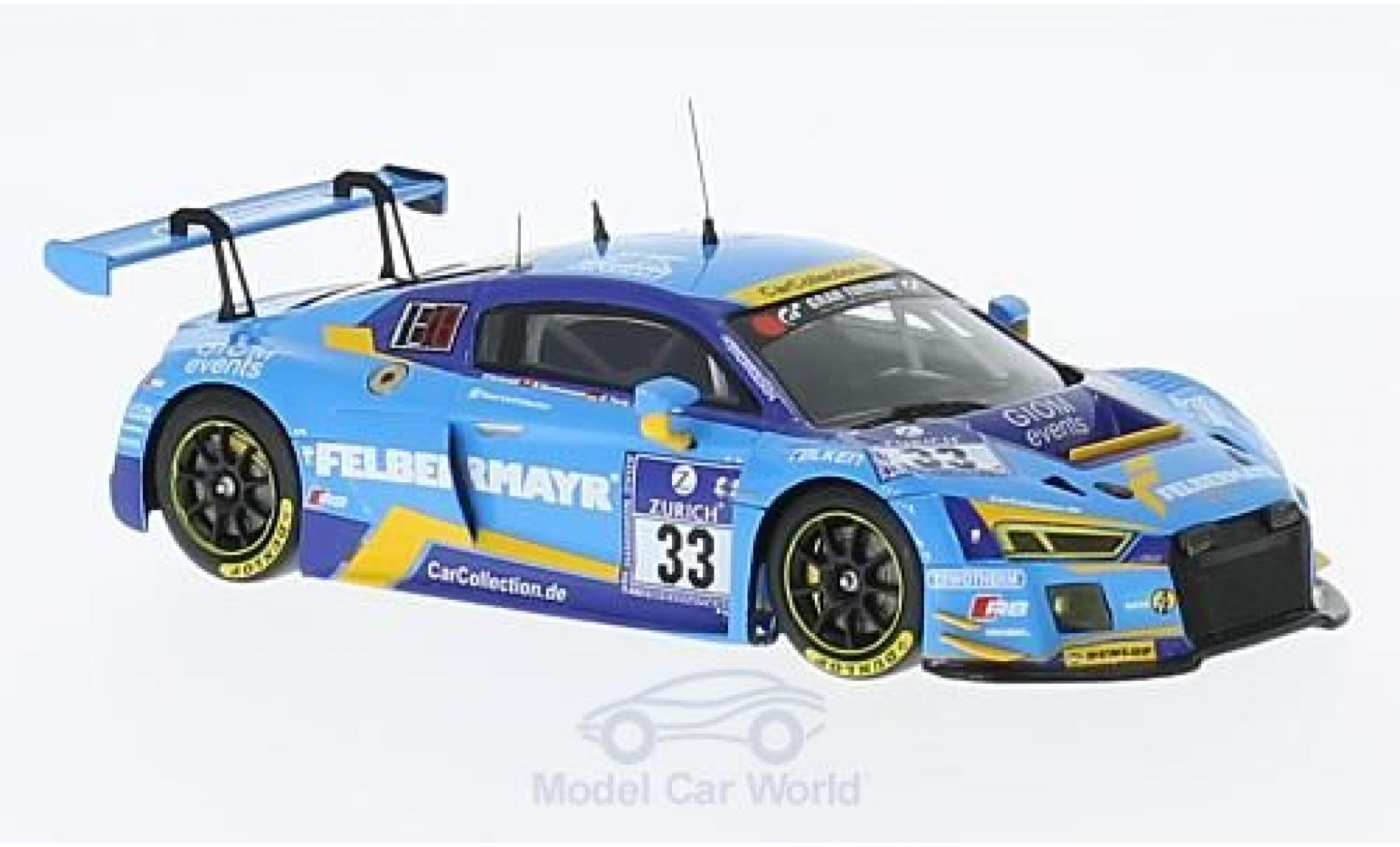 Audi R8 1/43 Minichamps LMS No.33 Car Collection Motorsport 24h N&uuml;rburgring 2016 A.Ziegler/G.Tonic/R.Saurenmann/P.Schmidt diecast model cars