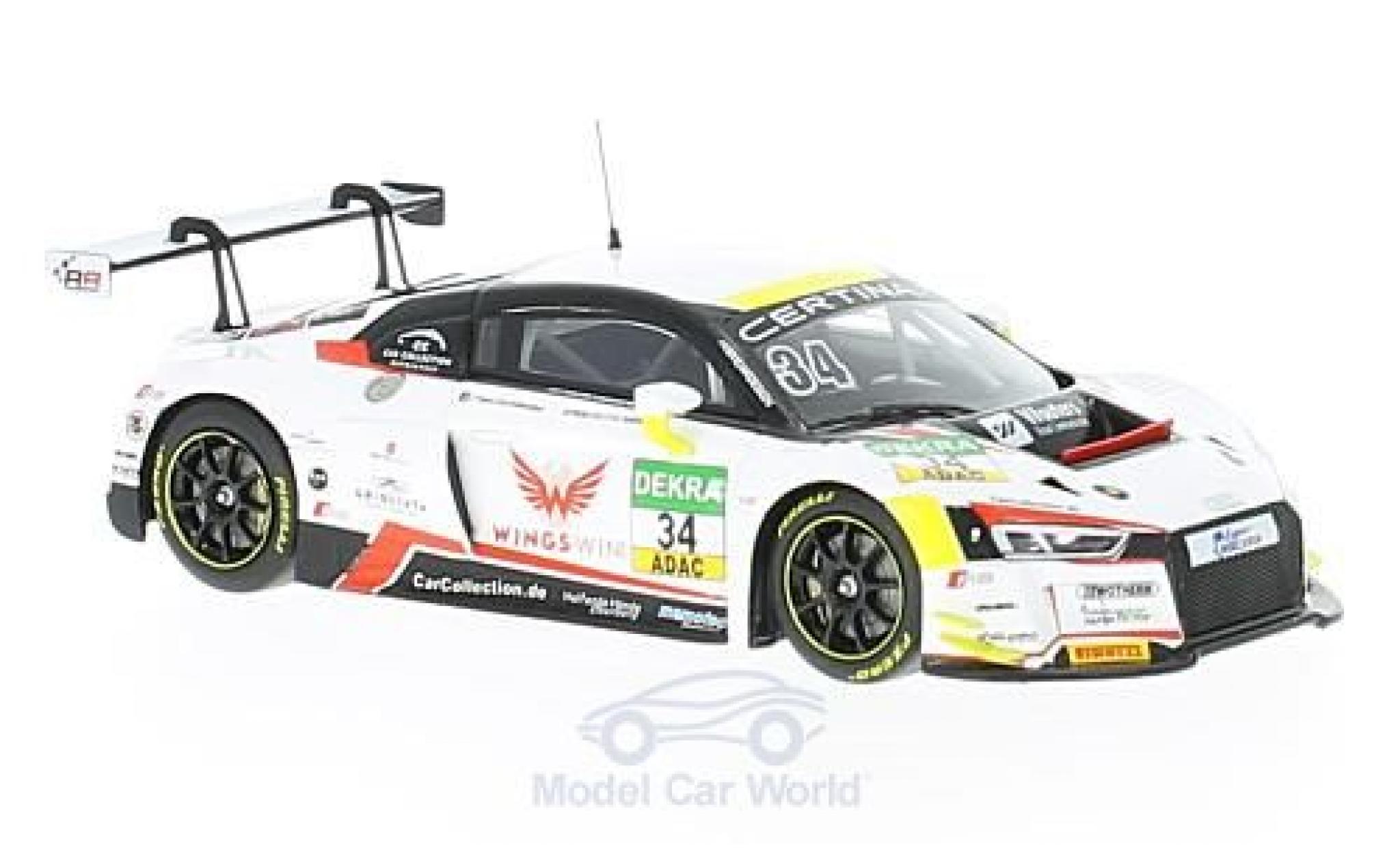 Audi R8 1/43 Minichamps LMS No.34 Car Collektion Motorsport ADAC GT Masters 2016 J.M.Lopez/K.van der Linde diecast model cars