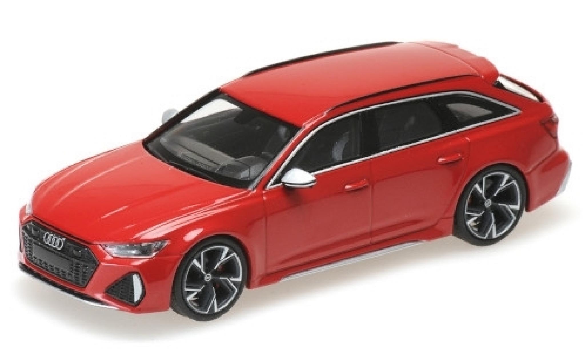 Audi RS6 1/43 Minichamps Avant (C8) metallic red 2019 diecast model cars