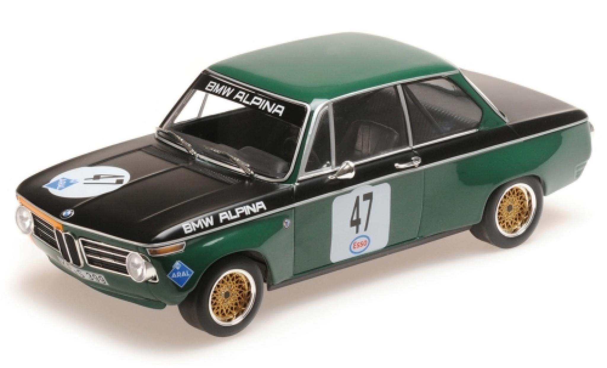 Bmw 1600 1/18 Minichamps -2 No.47 -Alpina Eifelrennen N&uuml;rburgring 1971 P.Meyer diecast model cars