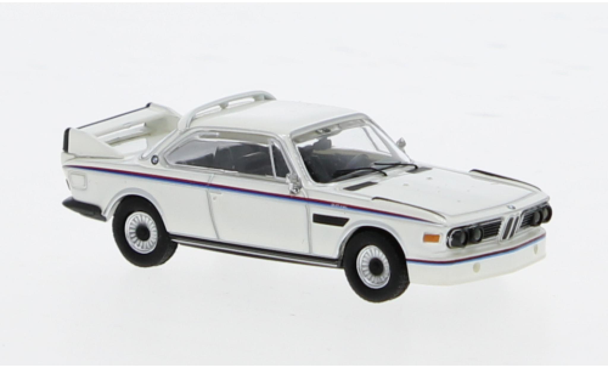 Bmw 3.0 1/87 Minichamps CSL white 1973 1:87 diecast model cars