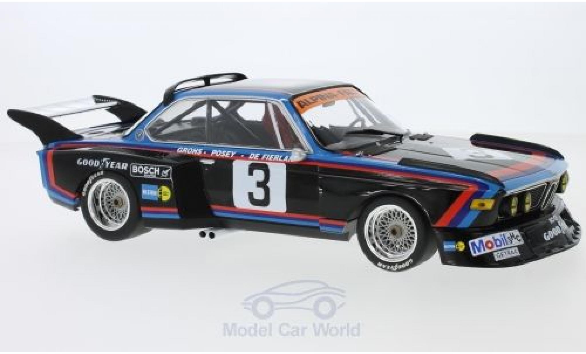 Bmw 3.5 1/18 Minichamps CSL No.3 Alpina - Faltz 6h Silverstone 1976 H.de Fierlant/H.Grohs diecast model cars