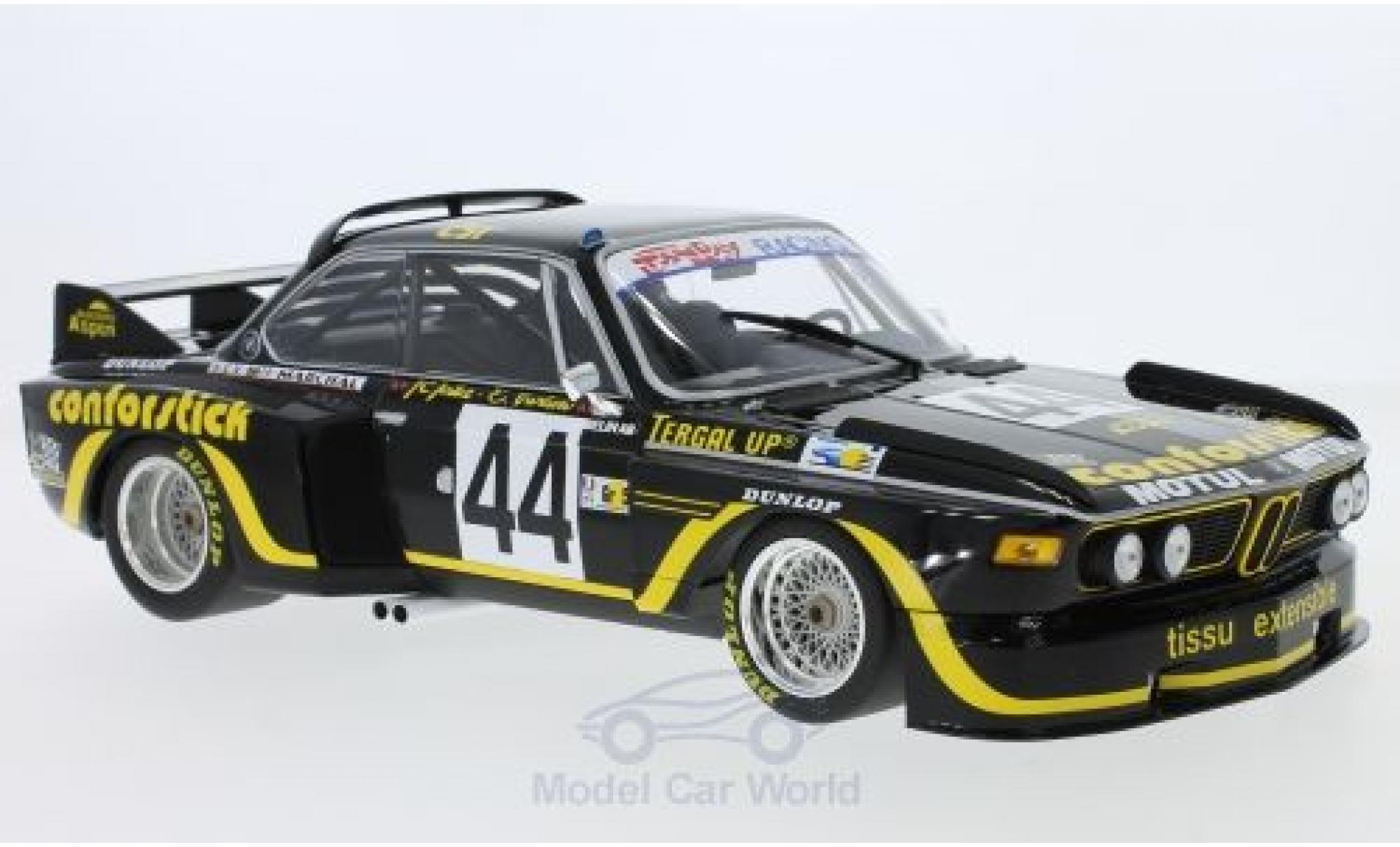 Bmw 3.5 1/18 Minichamps CSL No.44 A.S.P.M. - Tanday Music 24h Le Mans 1976 J-C.Justice/J.Belin diecast model cars
