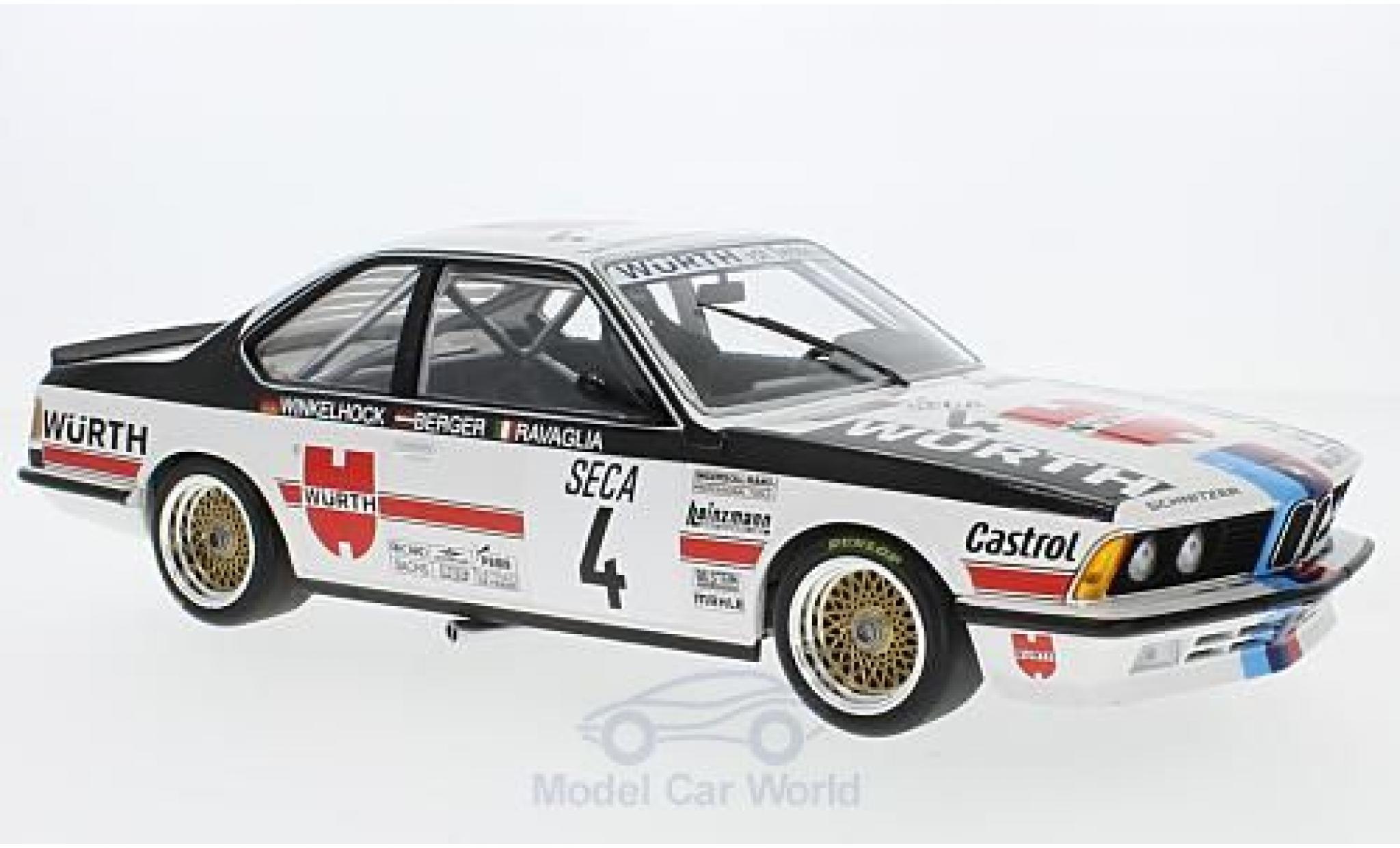 Bmw 635 CSI 1/18 Minichamps 635 CSi (E24) No.4 Italia W&uuml;rth 24h Spa 1984 R.Ravaglia/G.Berger/M.Winkelhock diecast model cars