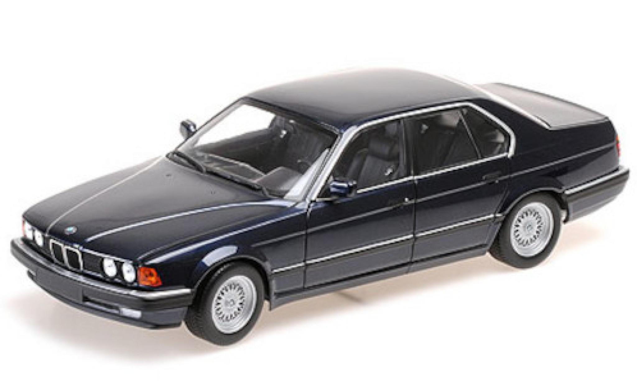 Bmw 730 1/18 Minichamps i (E32) metallic blue 1986 diecast model cars