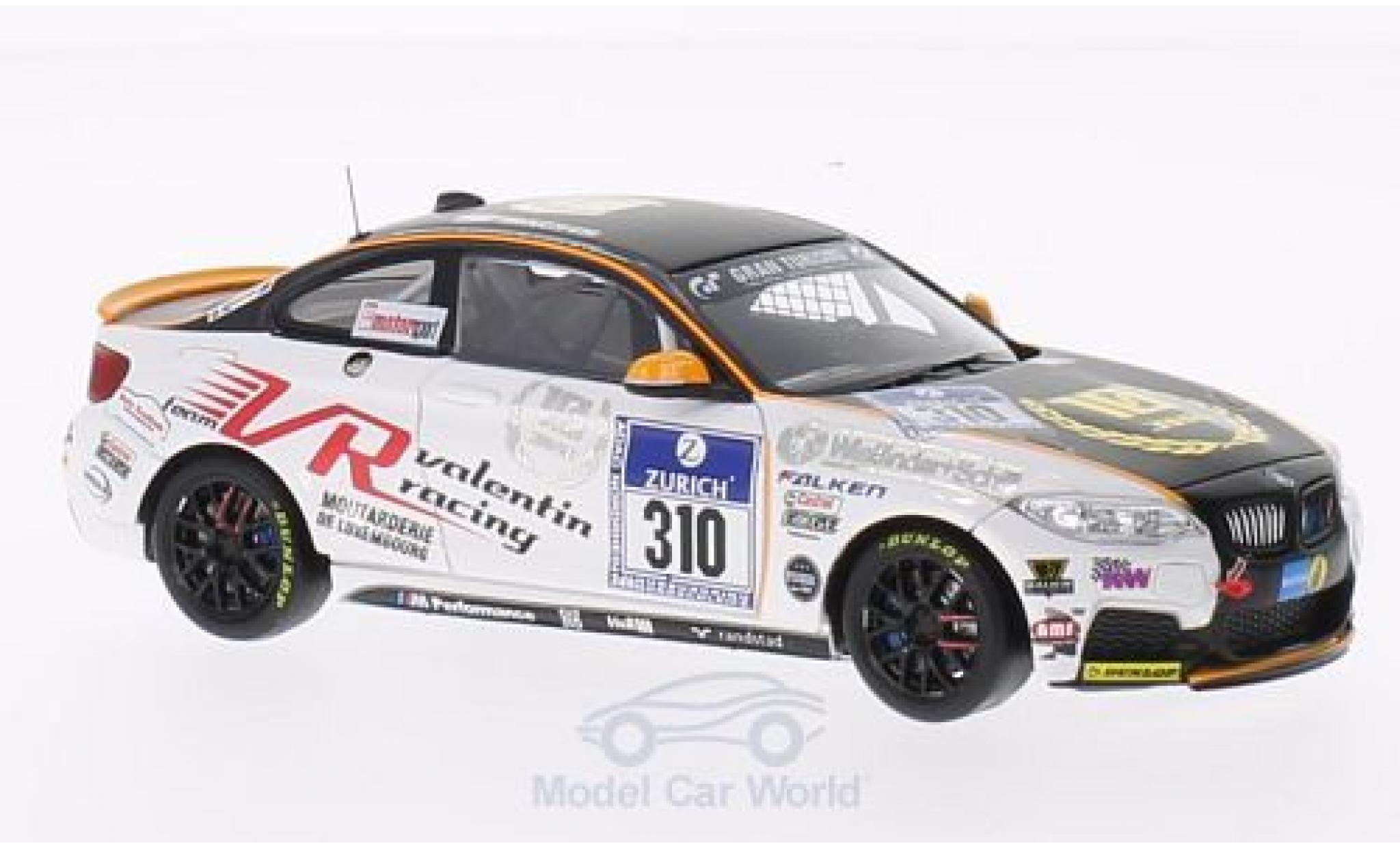 Bmw M235 1/43 Minichamps M 235i Racing No.310 Team Valentin Racing 24h N&uuml;rburgring 2014 Piepenbrink/Schaflitzl/Prusa/Munhowen diecast model cars