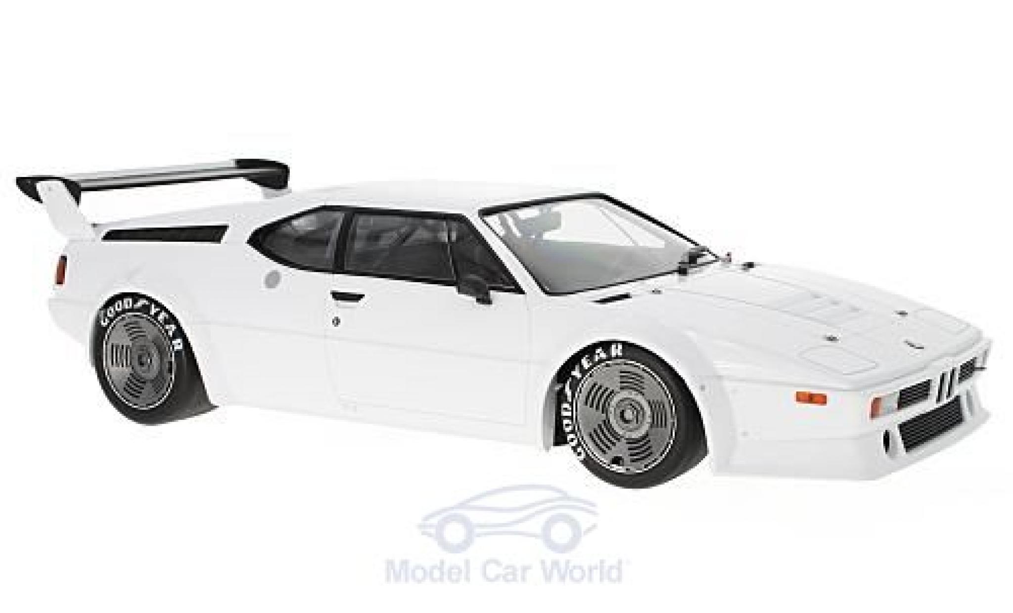 Bmw M1 1979 1/12 Minichamps Procar white 1979 Plain Body Version diecast model cars