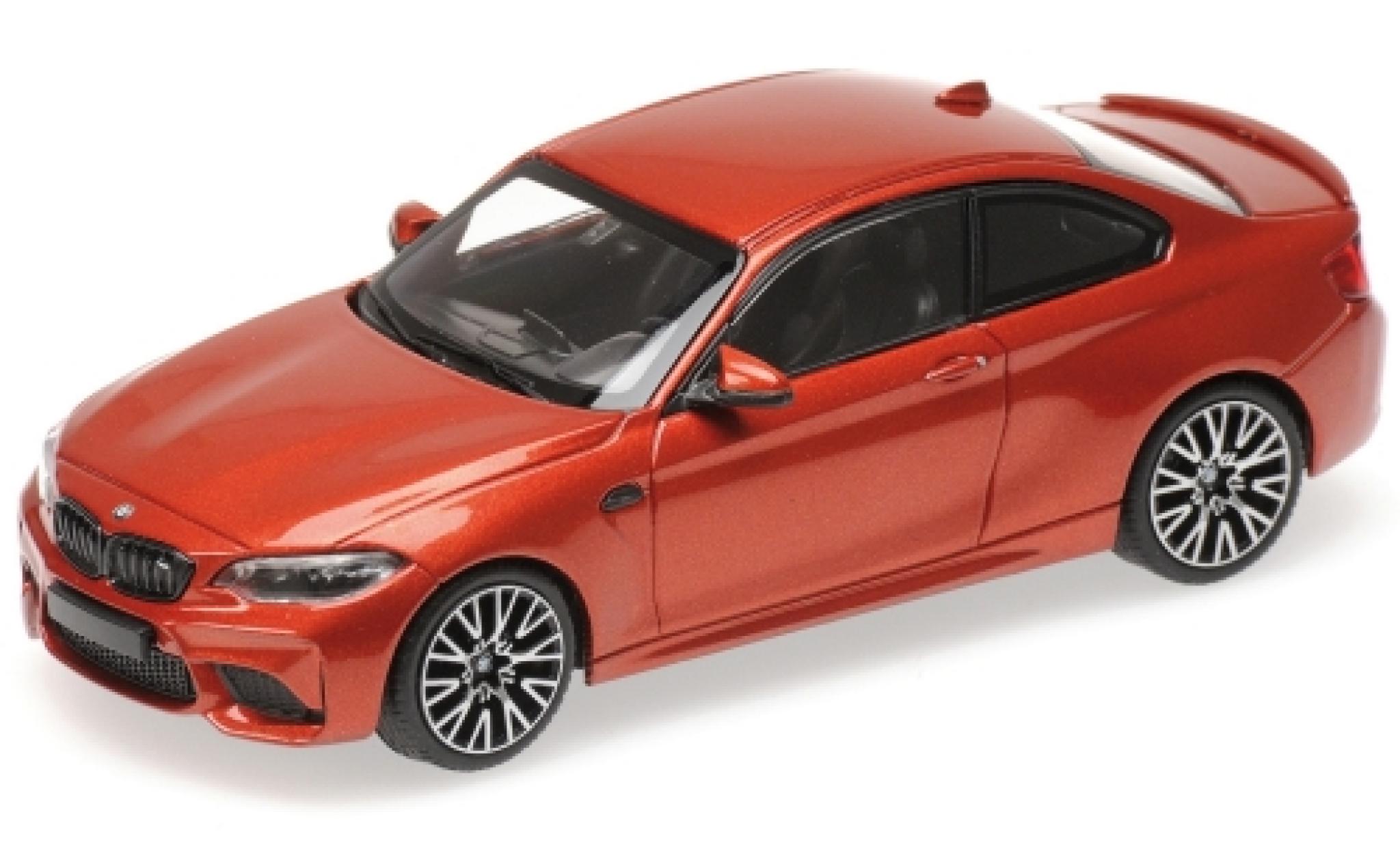 Bmw M2 1/43 Minichamps Competition metallic orange 2019 diecast model cars