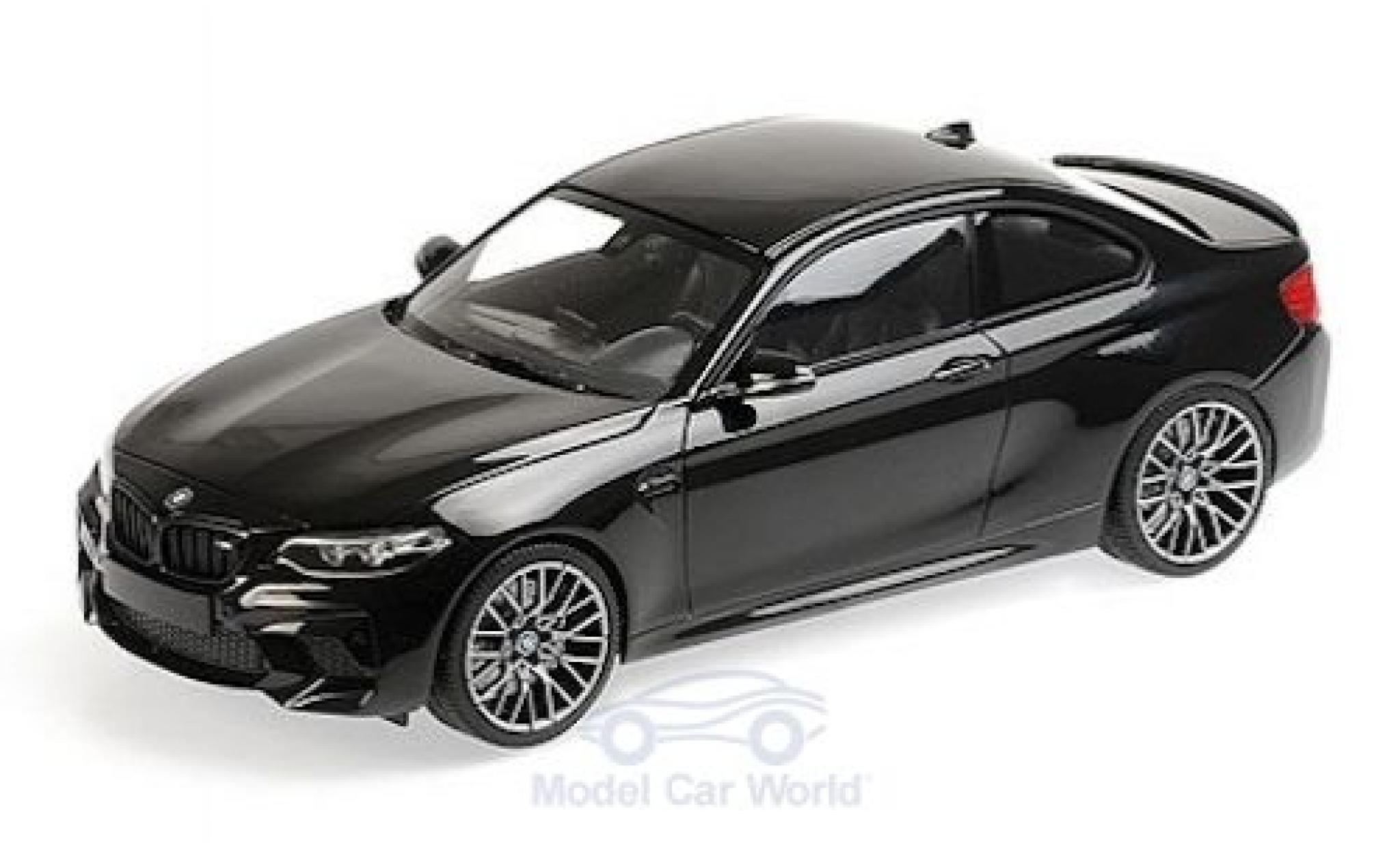 Bmw M2 1/18 Minichamps Competition metallic black 2019 diecast model cars