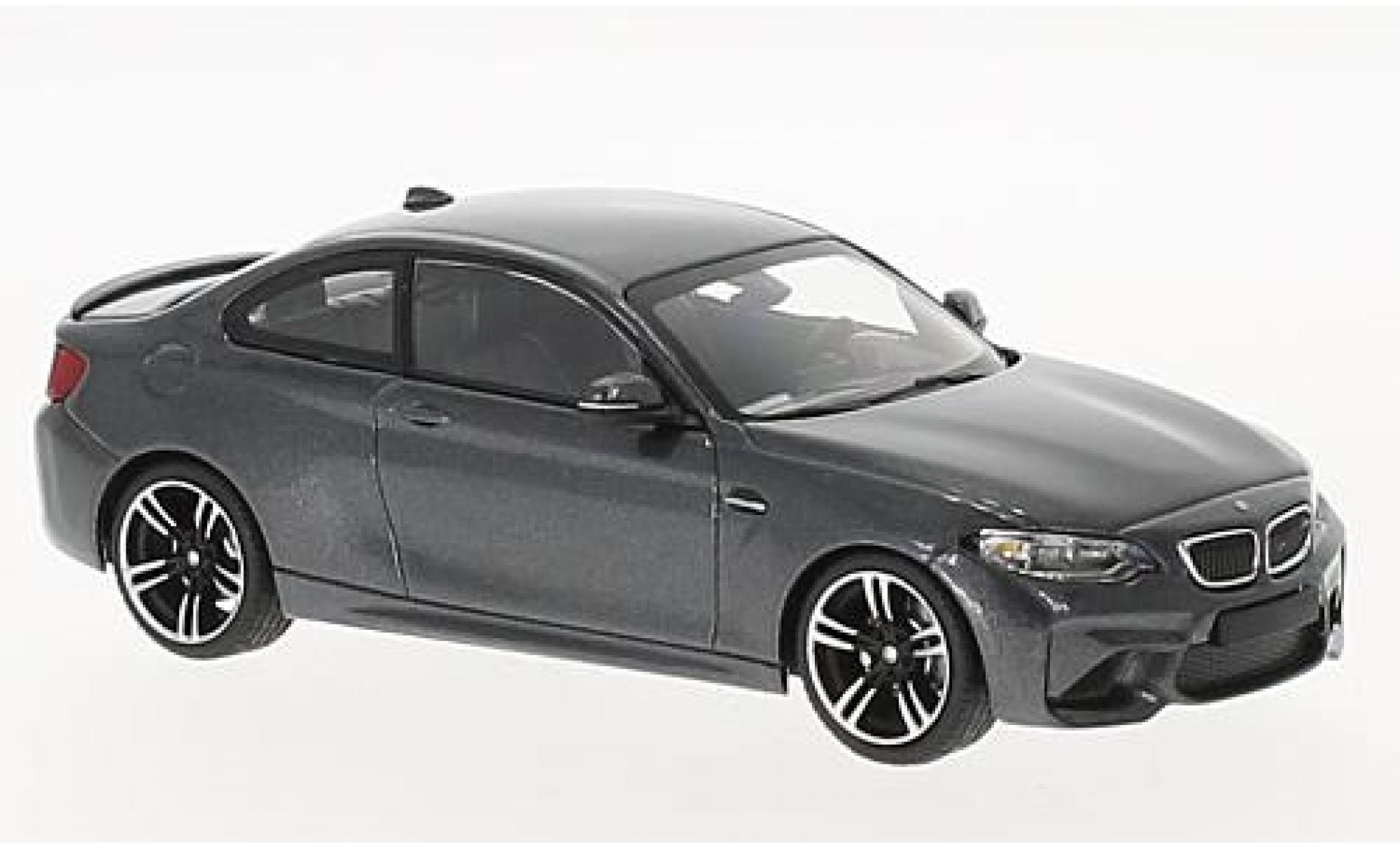 Bmw M2 1/43 Minichamps (F87) metallic grey 2016 diecast model cars