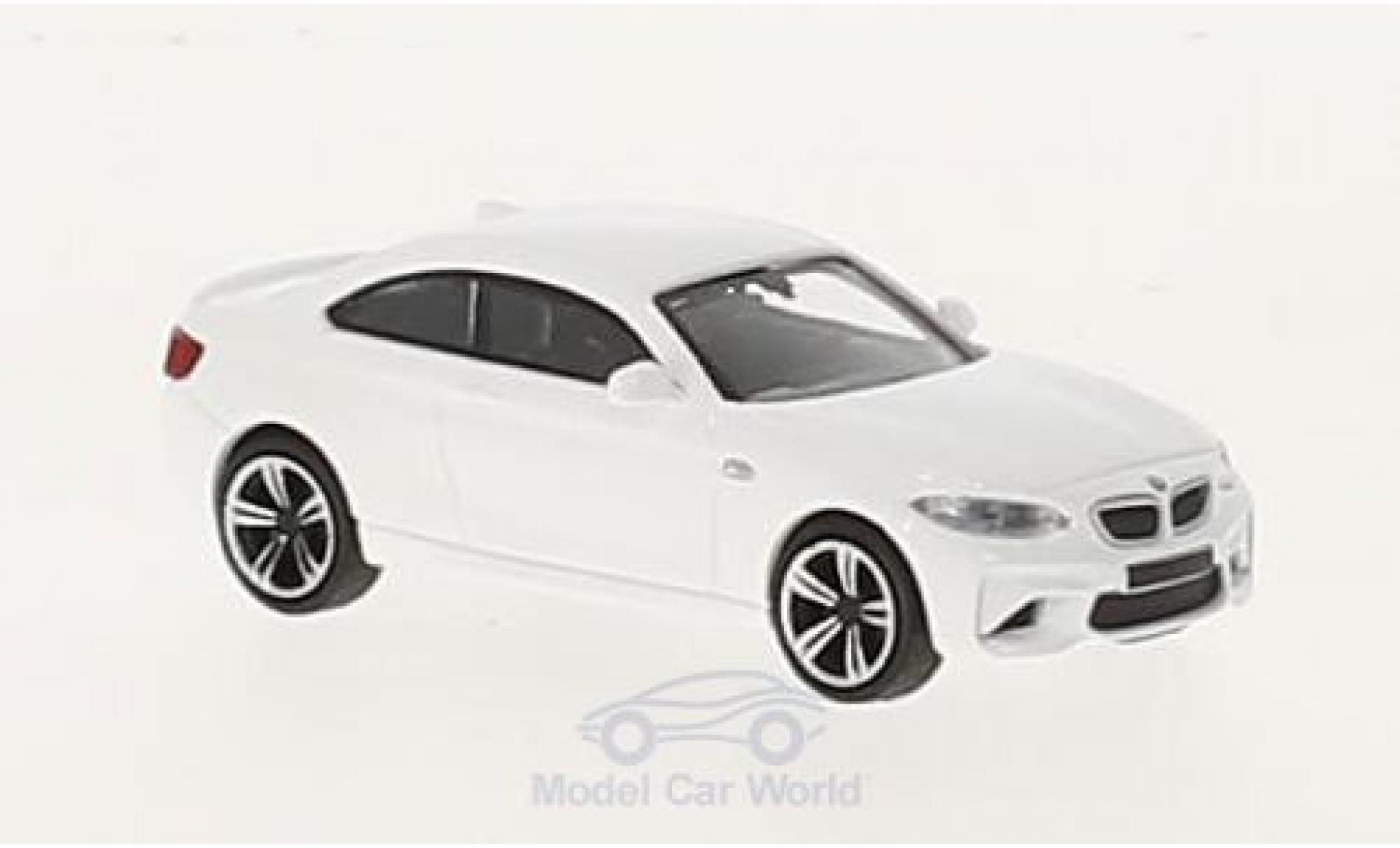 Bmw M2 1/87 Minichamps white 2016 diecast model cars