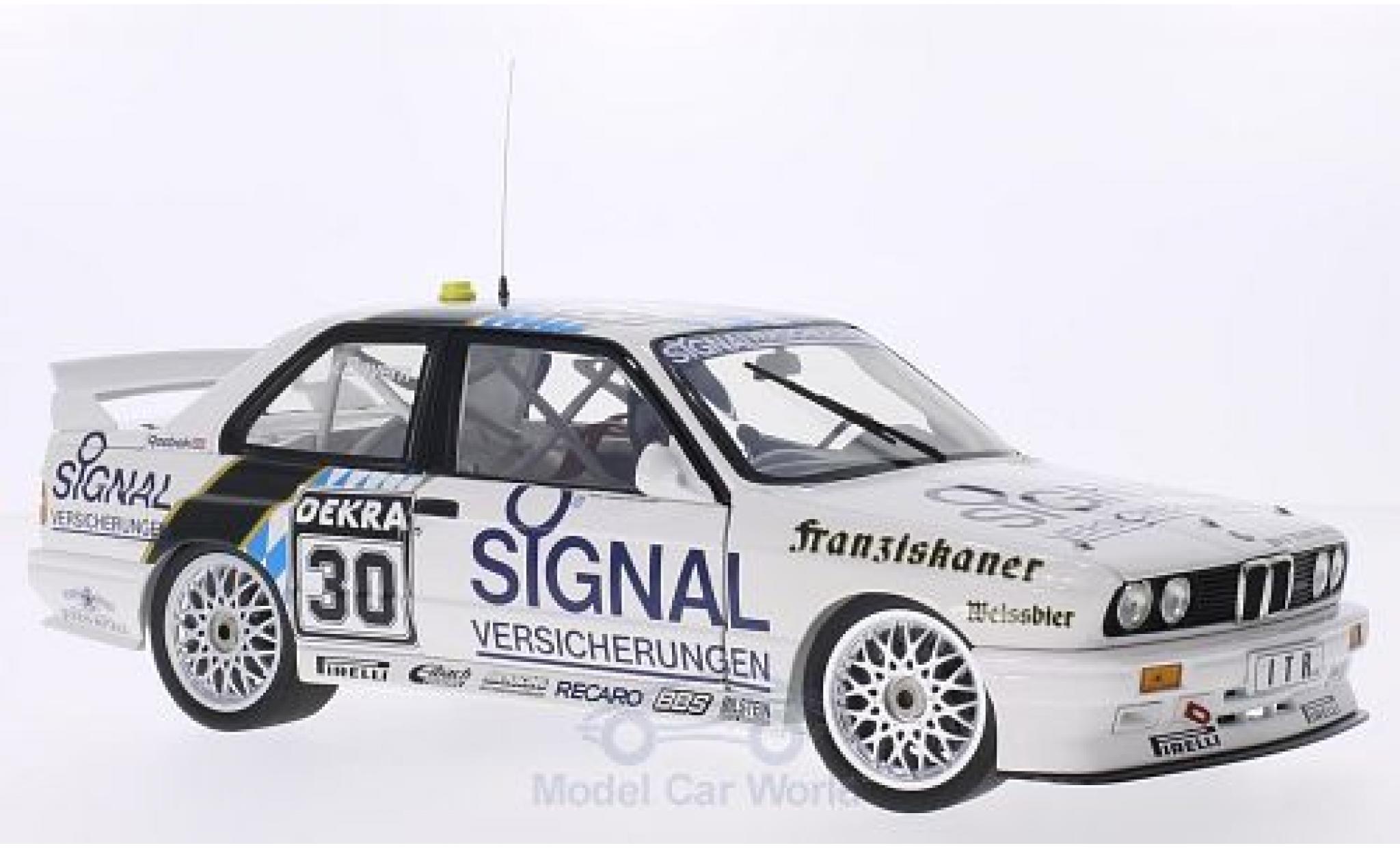 Bmw M3 E30 1/18 Minichamps (E30) DTM No.30 Team Isert Signal Versicherungen DTM 1991 L.von Bayern diecast model cars