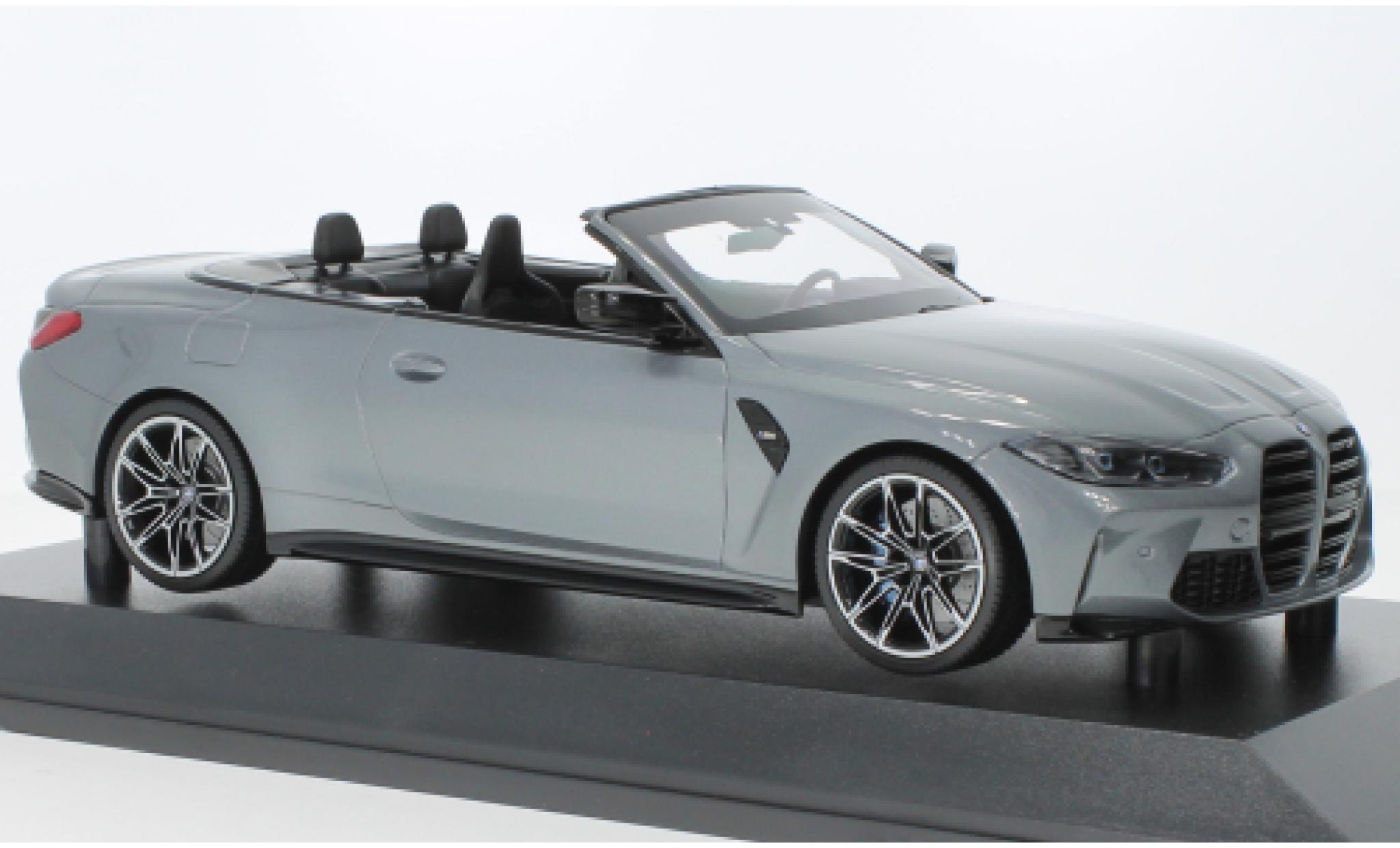 Bmw M4 1/18 Minichamps Convertible metallise grey 2020 1:18 diecast model cars
