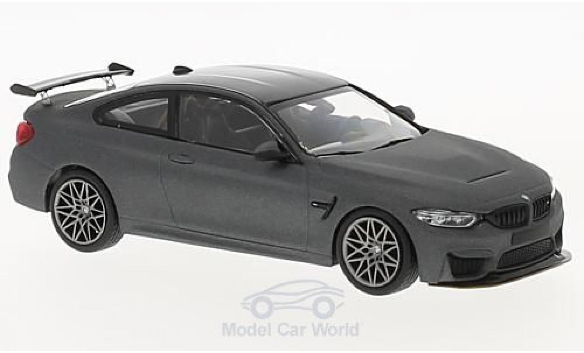 Bmw M4 1/43 Minichamps (F82) GTS matt-grey 2016 mit greyen Felgen diecast model cars