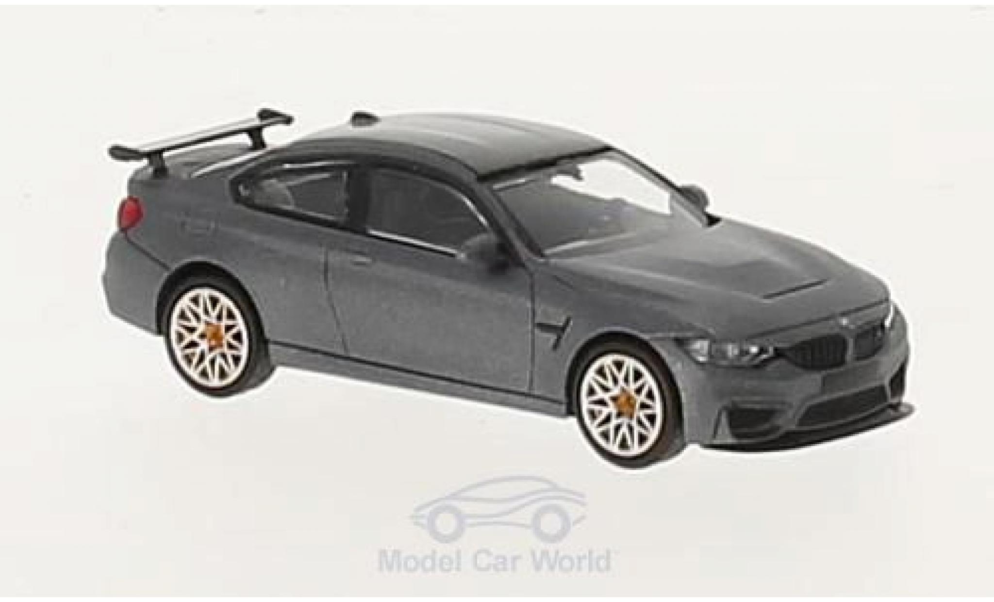 Bmw M4 1/87 Minichamps GTS matt-grey 2016 mit orangen Felgen diecast model cars