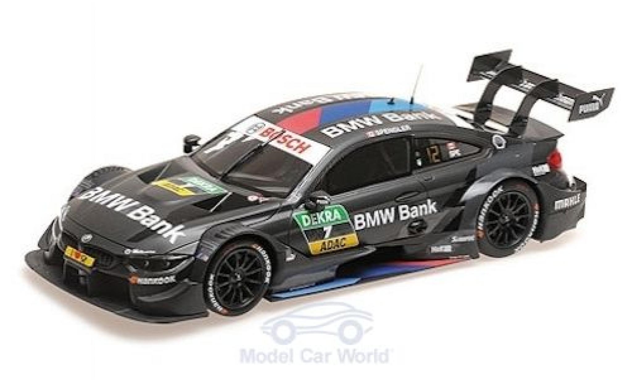 Bmw M4 1/18 Minichamps No.7 Team RBM DTM 2018 B.Spengler diecast model cars
