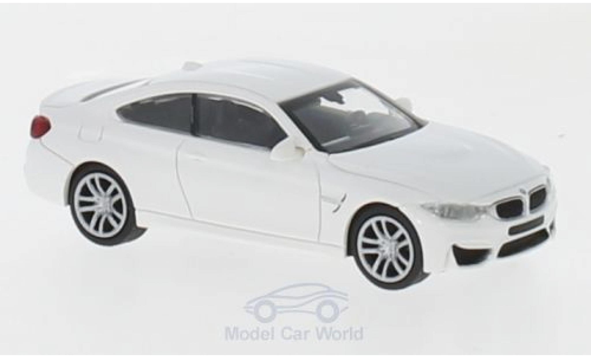 Bmw M4 1/87 Minichamps white 2015 diecast model cars