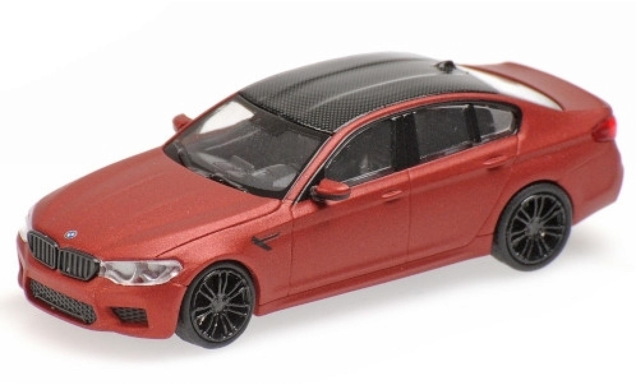 Bmw M5 1/87 Minichamps (F90) matt-red/carbon 2018 diecast model cars