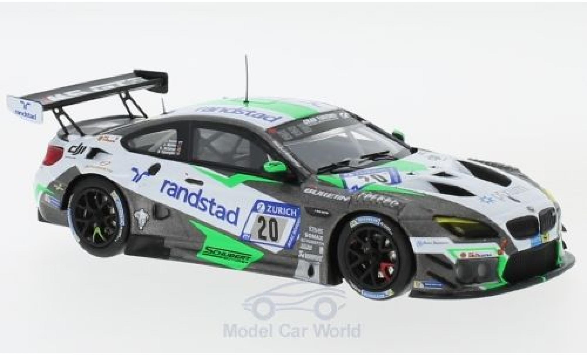 Bmw M6 1/43 Minichamps GT3 No.20 Schubert Motorsport 24h N&uuml;rburgring 2017 J.Krohn/J.M&uuml;ller/B.Spengler/K. Wittmer diecast model cars