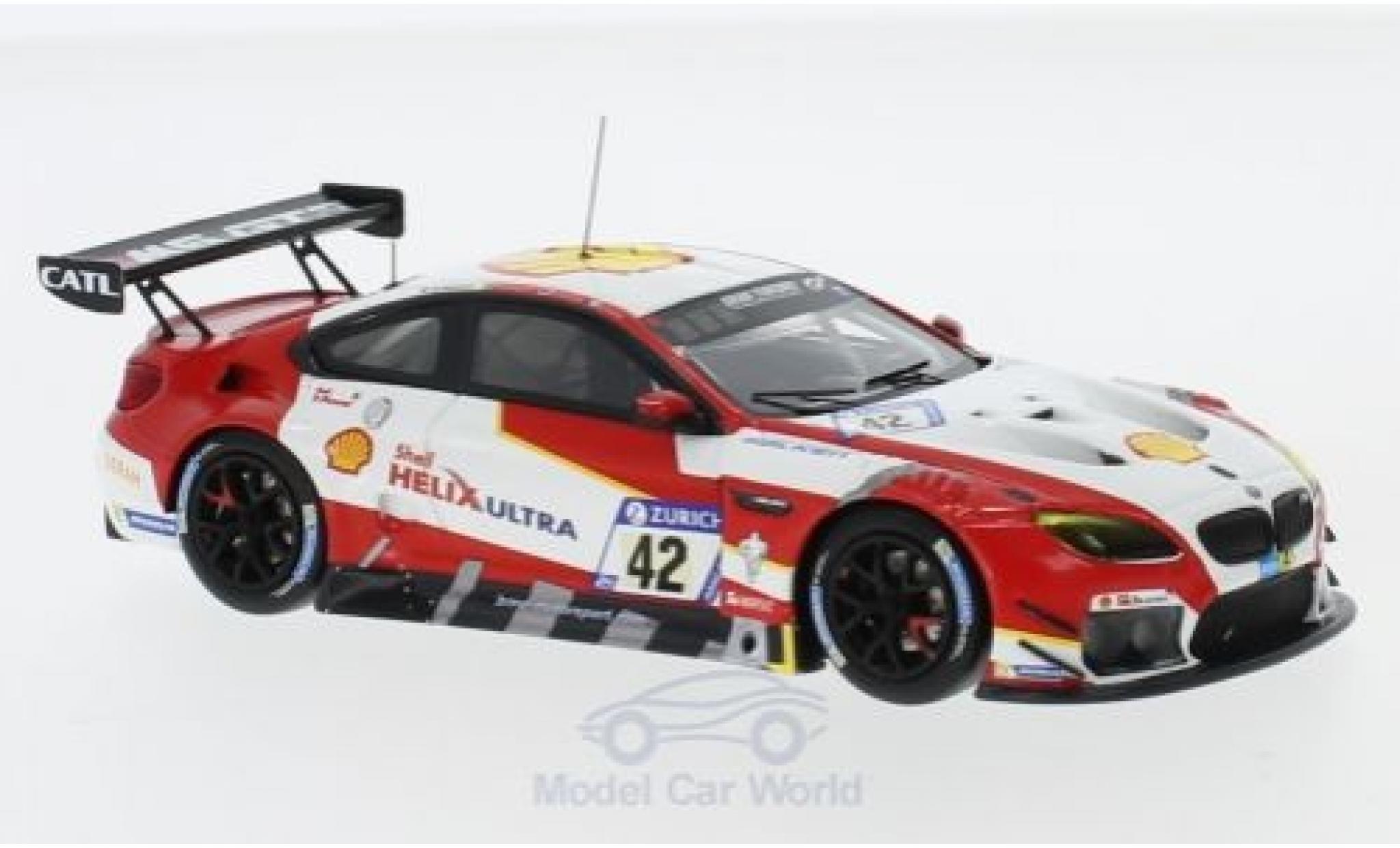Bmw M6 1/43 Minichamps GT3 No.42 Team Schnitzer S 24h N&uuml;rburgring 2017 M.Wittmann/T.Blomqvist/M.Tomczyk/A.Farfus diecast model cars