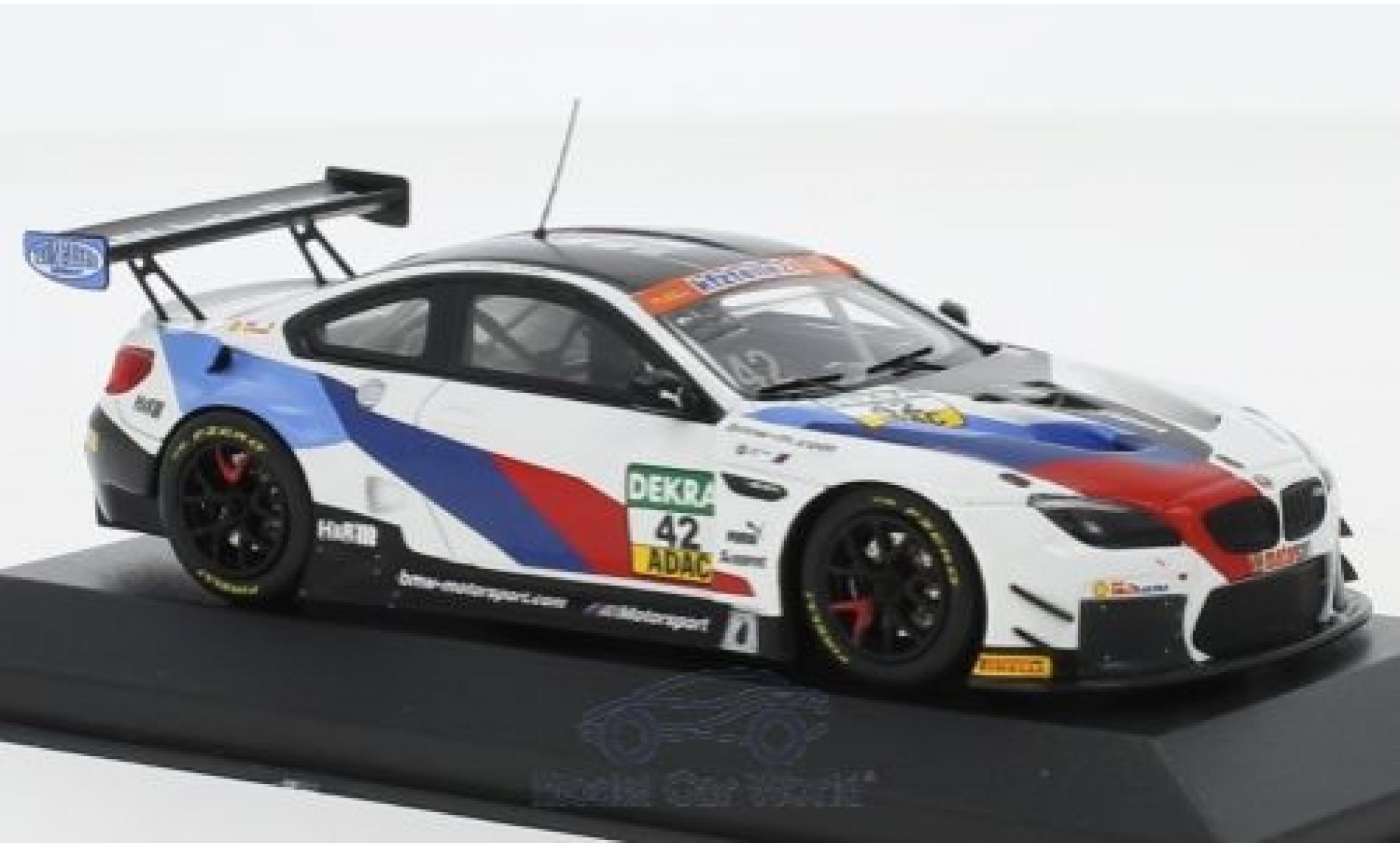 Bmw M6 1/43 Minichamps GT3 No.42 Schnitzer Motorsport ADAC GT Masters 2018 M.Jensen/T.Scheider diecast model cars