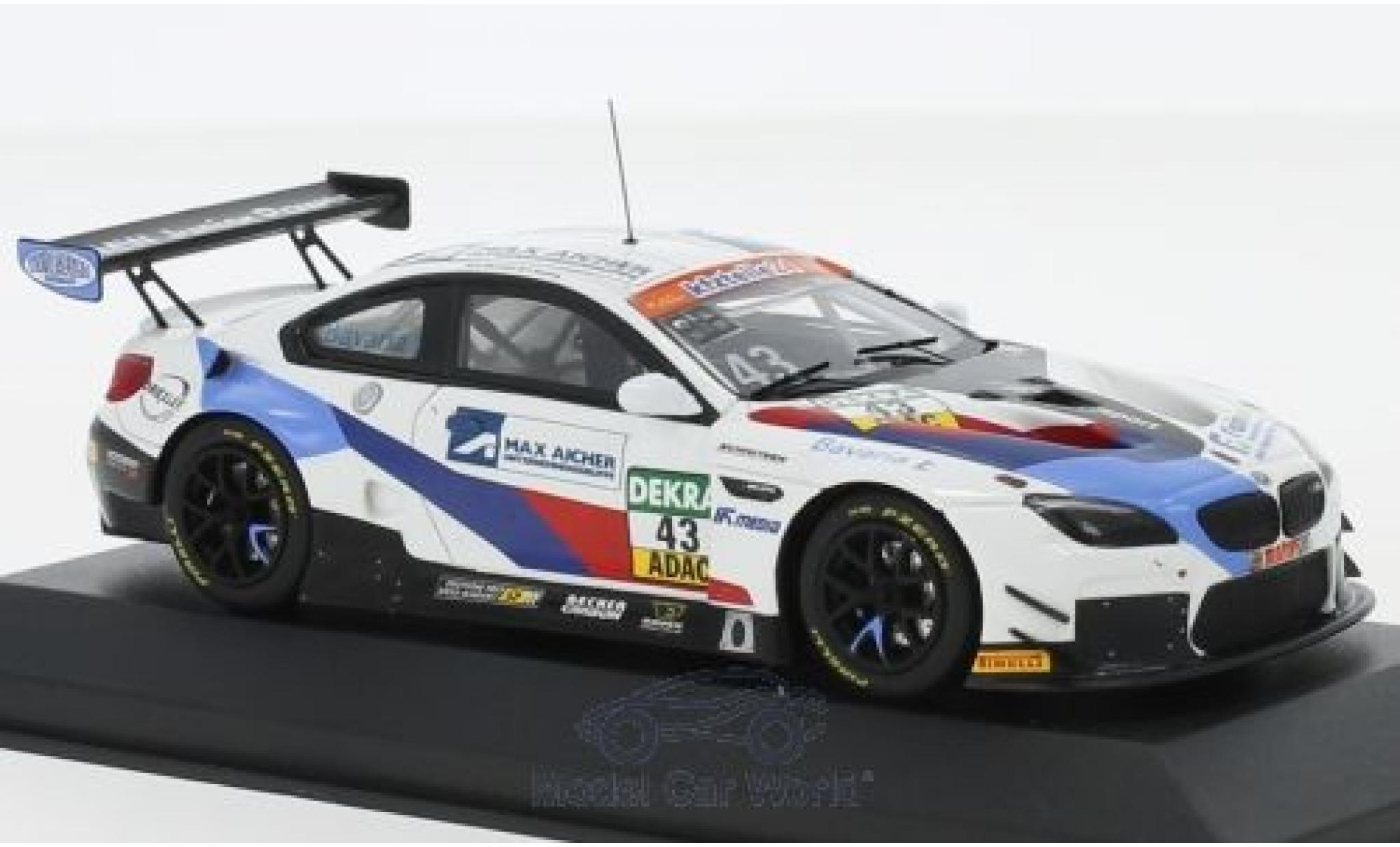 Bmw M6 1/43 Minichamps GT3 No.43 Schnitzer Motorsport ADAC GT Masters 2018 D.Marschall/V.Bouveng diecast model cars