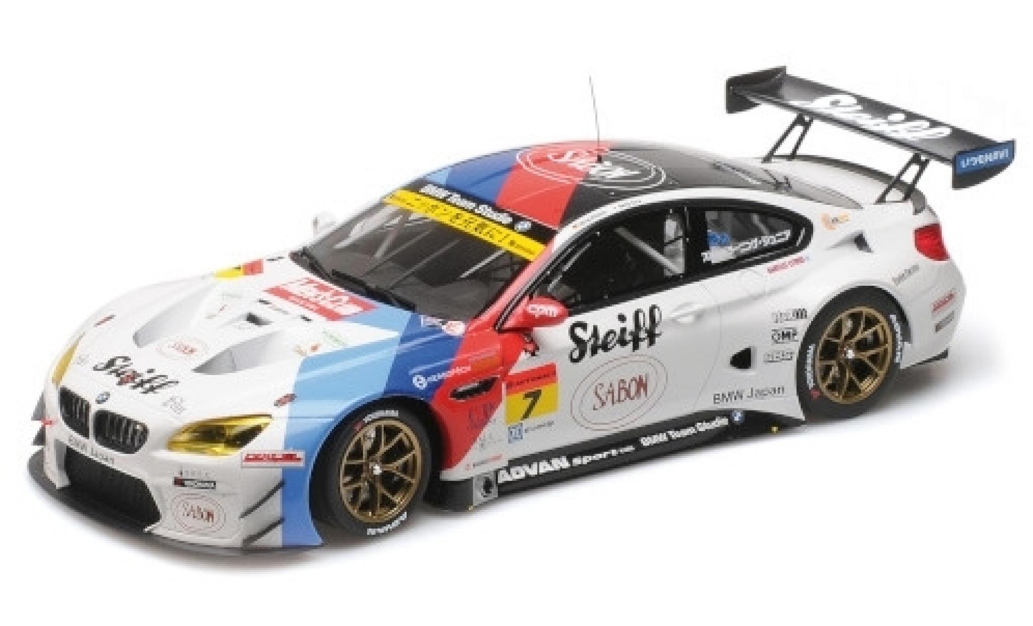 Bmw M6 1/18 Minichamps GT3 No.7 Team Studie AG Steiff Super GT Japan 2016 J.M&uuml;ller/S.Ara diecast model cars