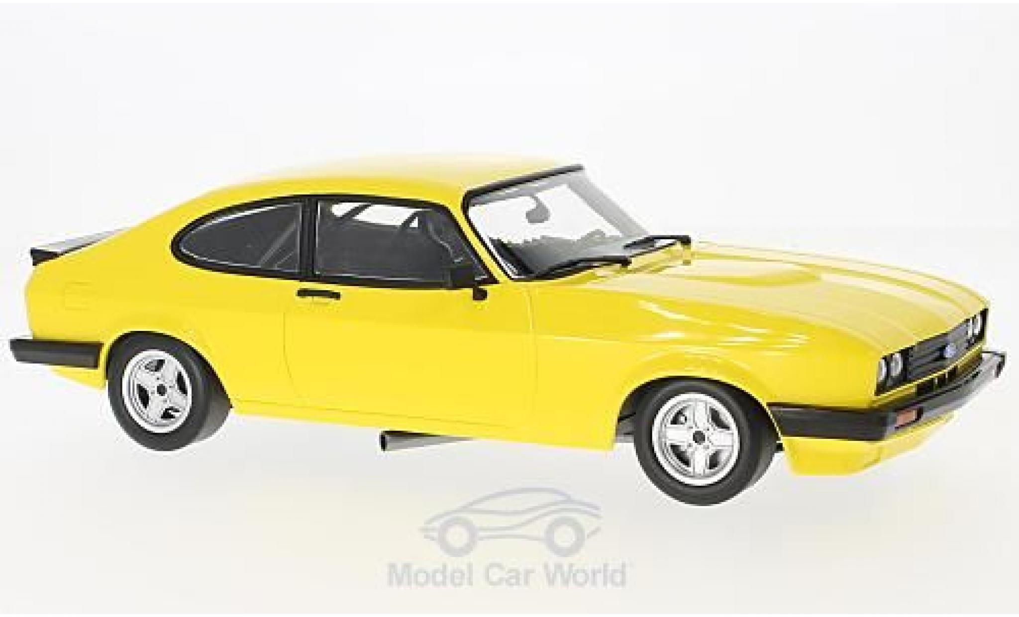 Ford Capri 1/18 Minichamps 3.0 yellow 1978 diecast model cars