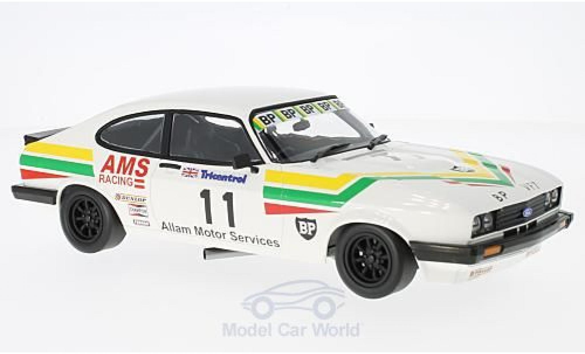 Ford Capri 1/18 Minichamps 3.0 No.11 Allam Motor Services RAC. BSCC Silverstone 1979 J.Allam diecast model cars