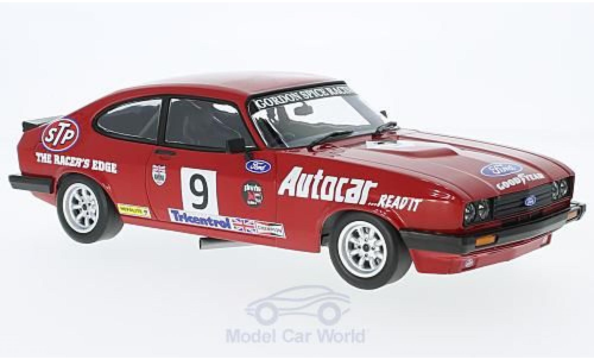 Ford Capri 1/18 Minichamps 3.0 RHD No.9 Gordon Spice Group BSCC Brands Hatch 1978 G.Spice diecast model cars