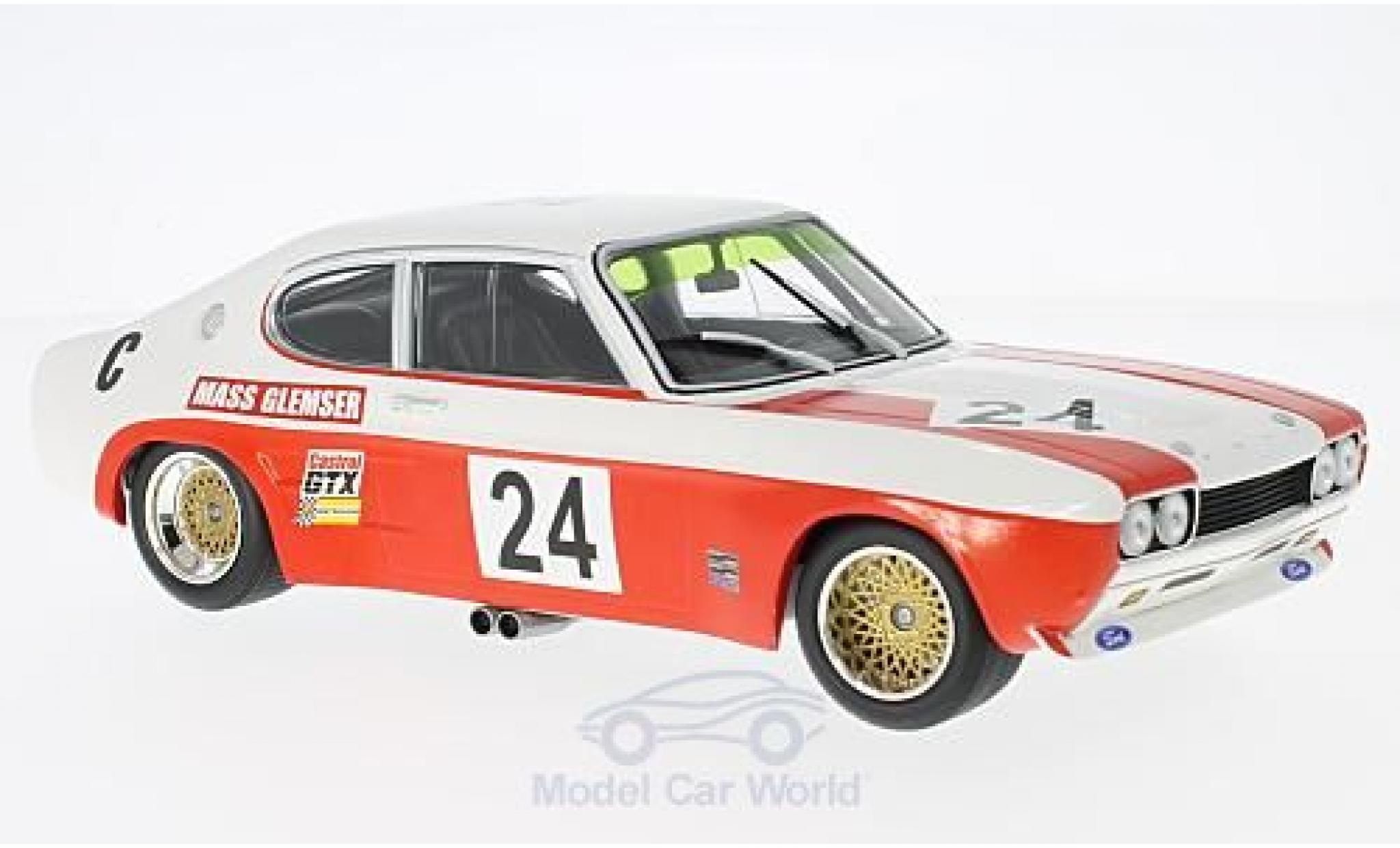 Ford Capri 2600 1/18 Minichamps RS 2600 No.24 K&ouml;ln Lucky Strike 9h Kyalami 1971 mit Decals D.Glemser/J.Mass diecast model cars