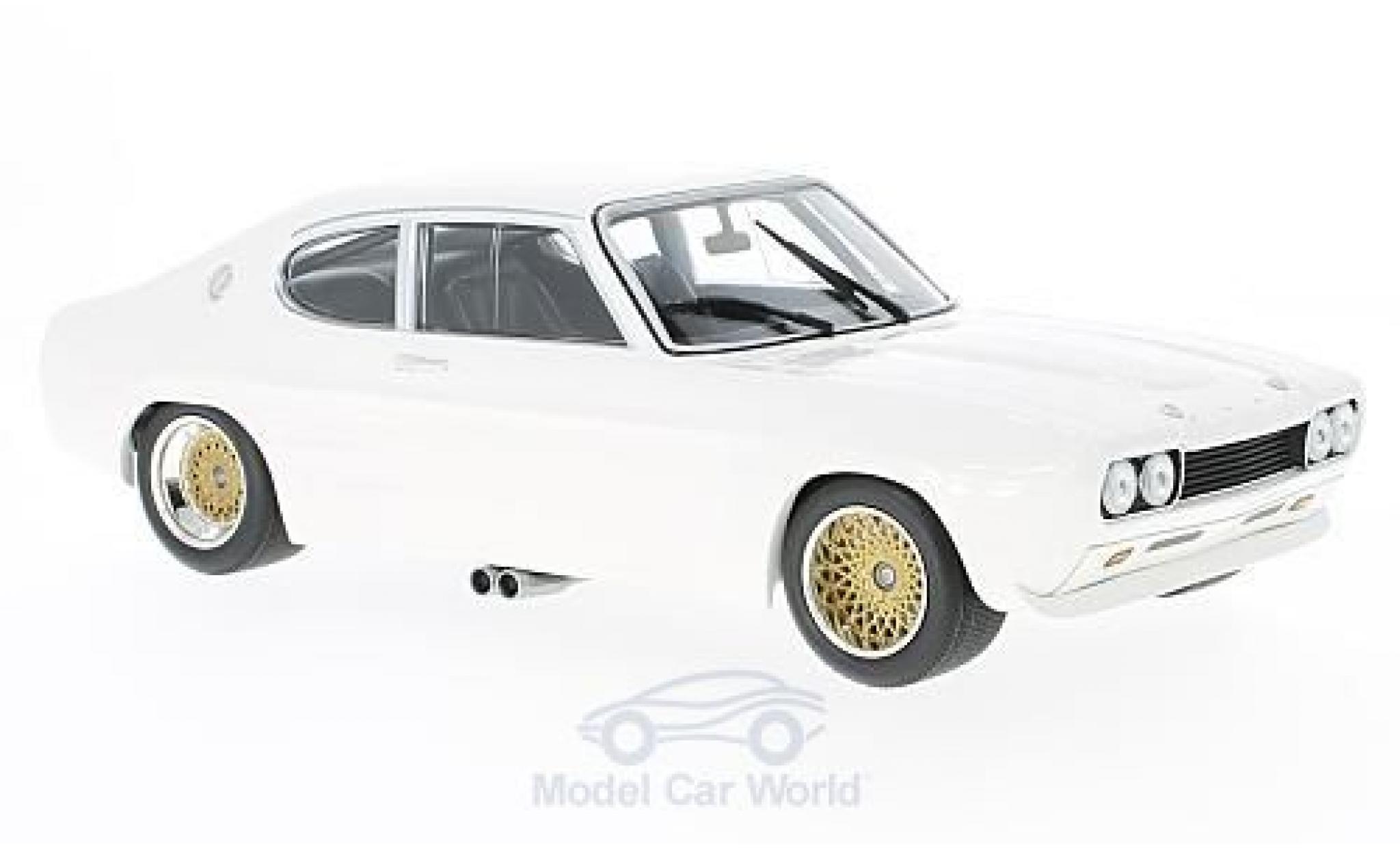Ford Capri 2600 1/18 Minichamps RS 2600 white 1970 diecast model cars