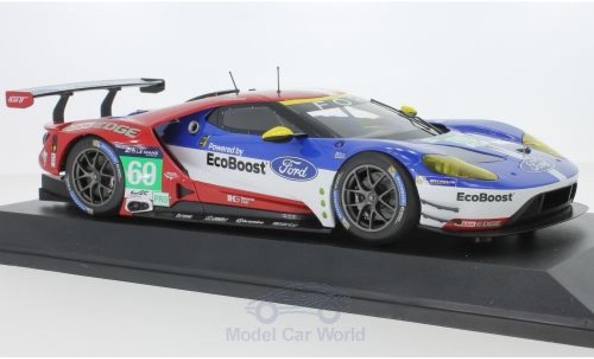 Ford GT 1/18 Minichamps No.69 Chip Ganassi Racing USA 24h Le Mans 2016 R.Briscoe/R.Westbrook/S.Dixon diecast model cars