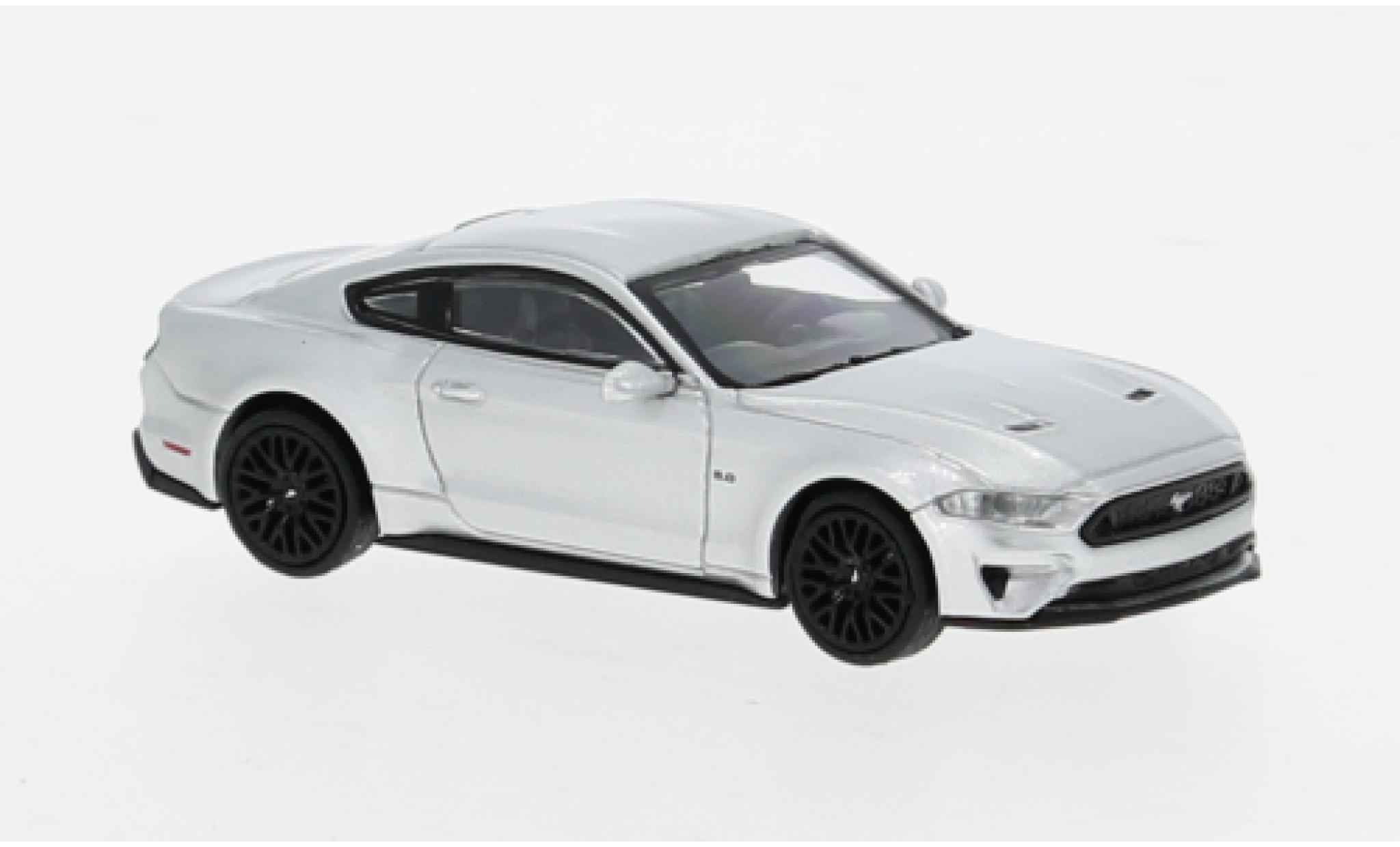 Ford Mustang 1/87 Minichamps GT silver 2018 1:87 diecast model cars