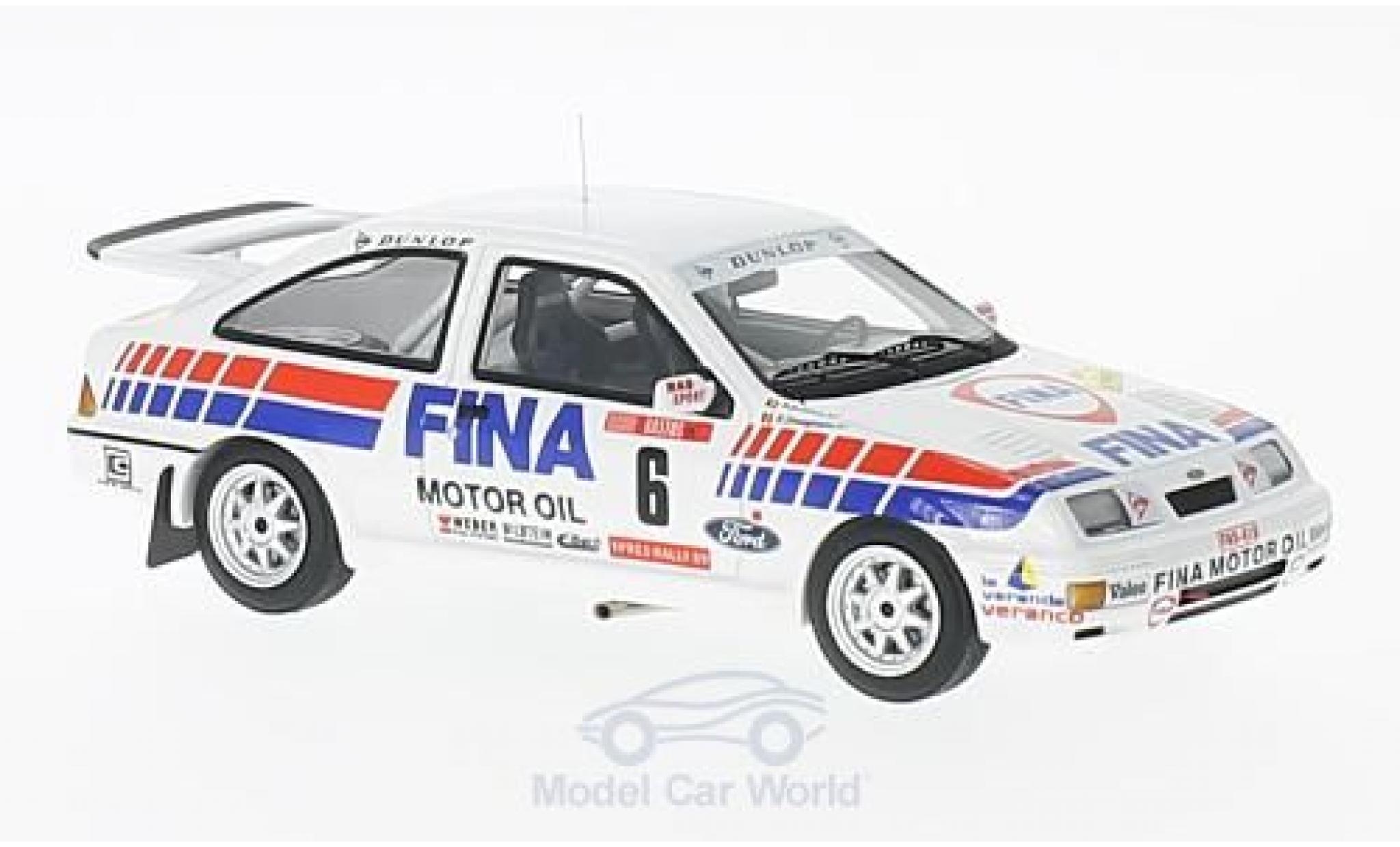 Ford Sierra Cosworth 1/43 Minichamps RS Cosworth No.6 RAS Sport Fina Rally Ypres 1989 R.Droogmans/R.Joosten diecast model cars