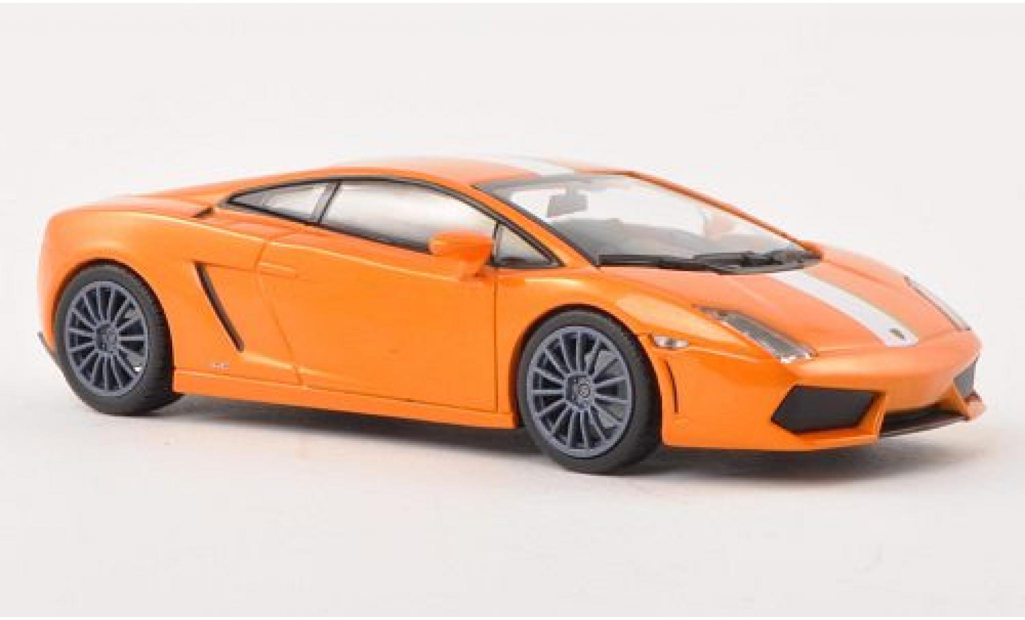Lamborghini Gallardo 1/43 Minichamps LP550-2 Valentino Balboni metallic orange/white 2009 diecast model cars