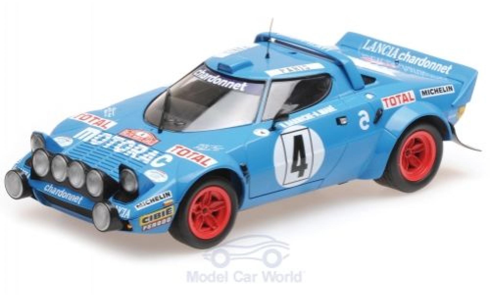 Lancia Stratos 1/18 Minichamps HF No.4 Chardonnet Motorac Rally WM Rally Monte Carlo 1979 B.Darniche/A.Mahe diecast model cars
