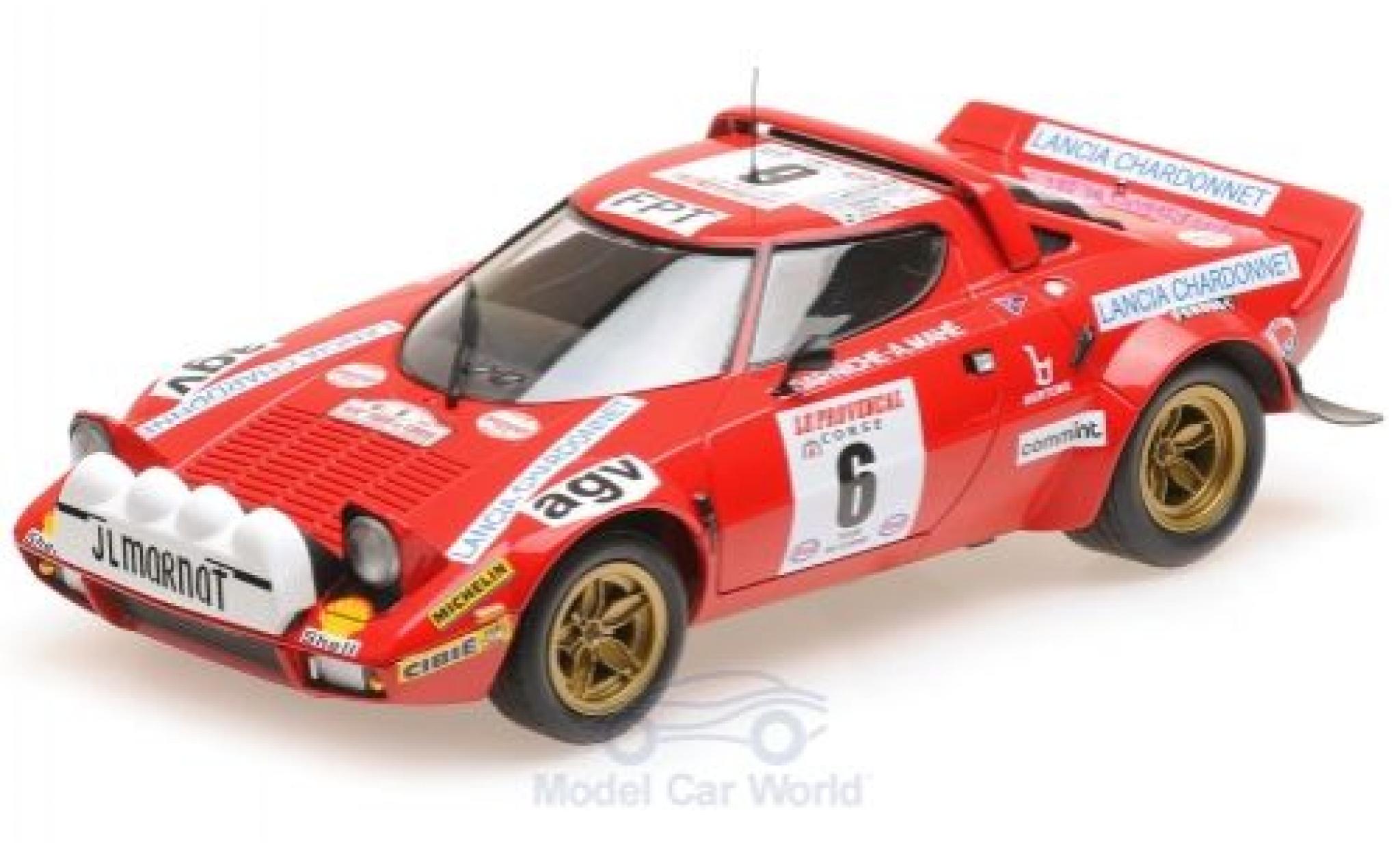 Lancia Stratos 1/18 Minichamps HF No.6 Rally WM Rally Tour de Corse 1975 B.Darniche/A.Mahe diecast model cars