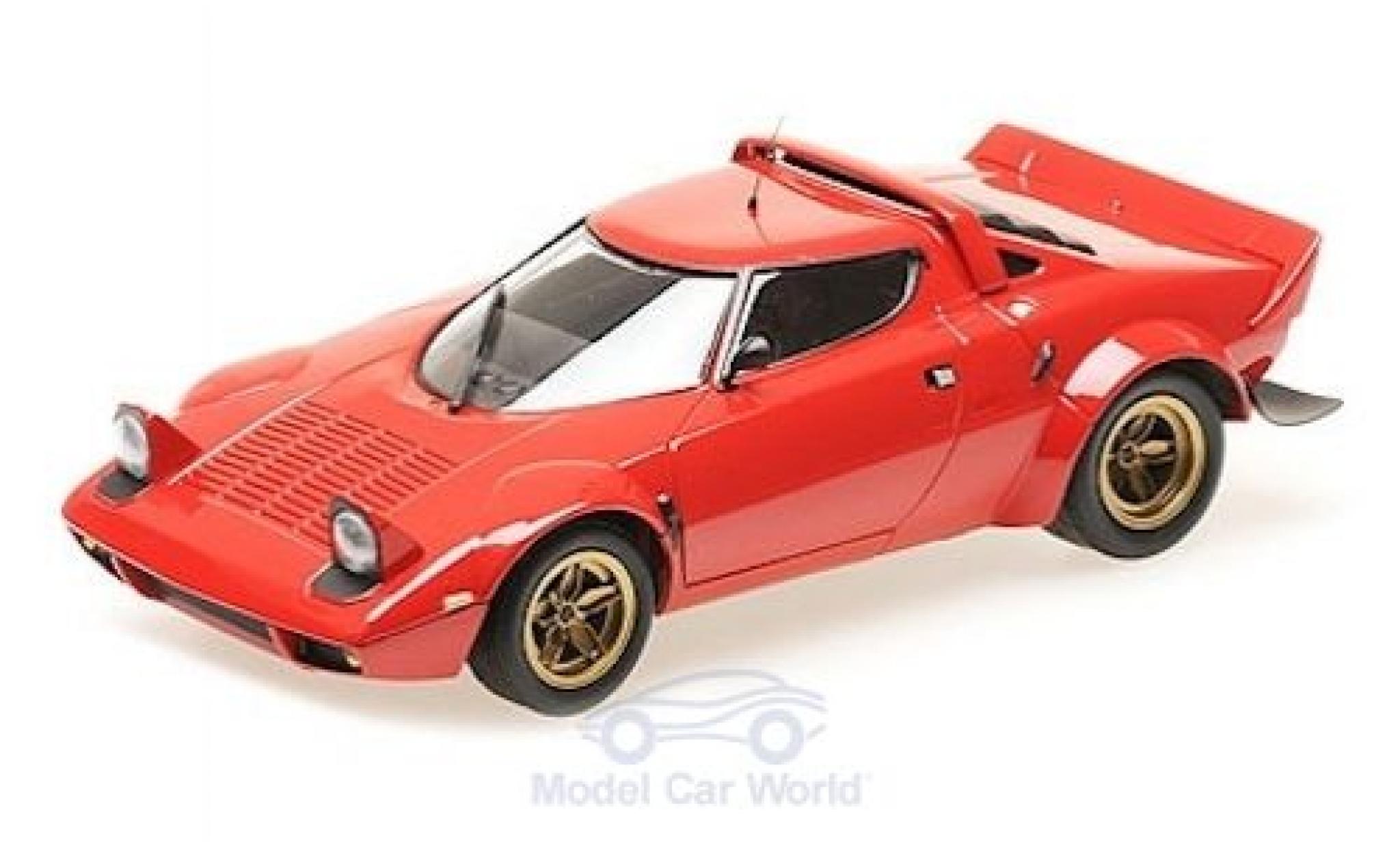 Lancia Stratos 1/18 Minichamps red 1974 diecast model cars