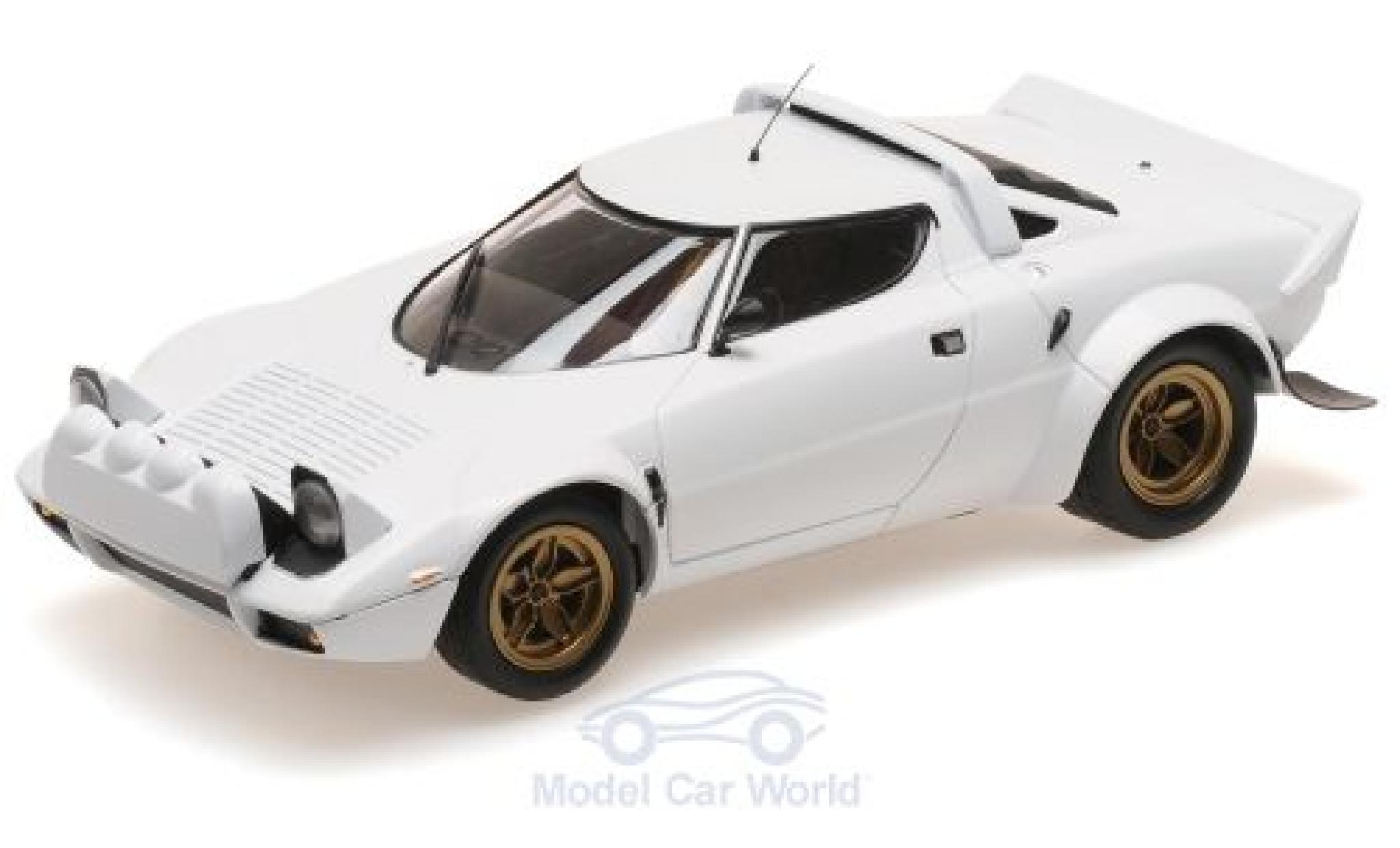 Lancia Stratos 1/18 Minichamps white 1974 diecast model cars