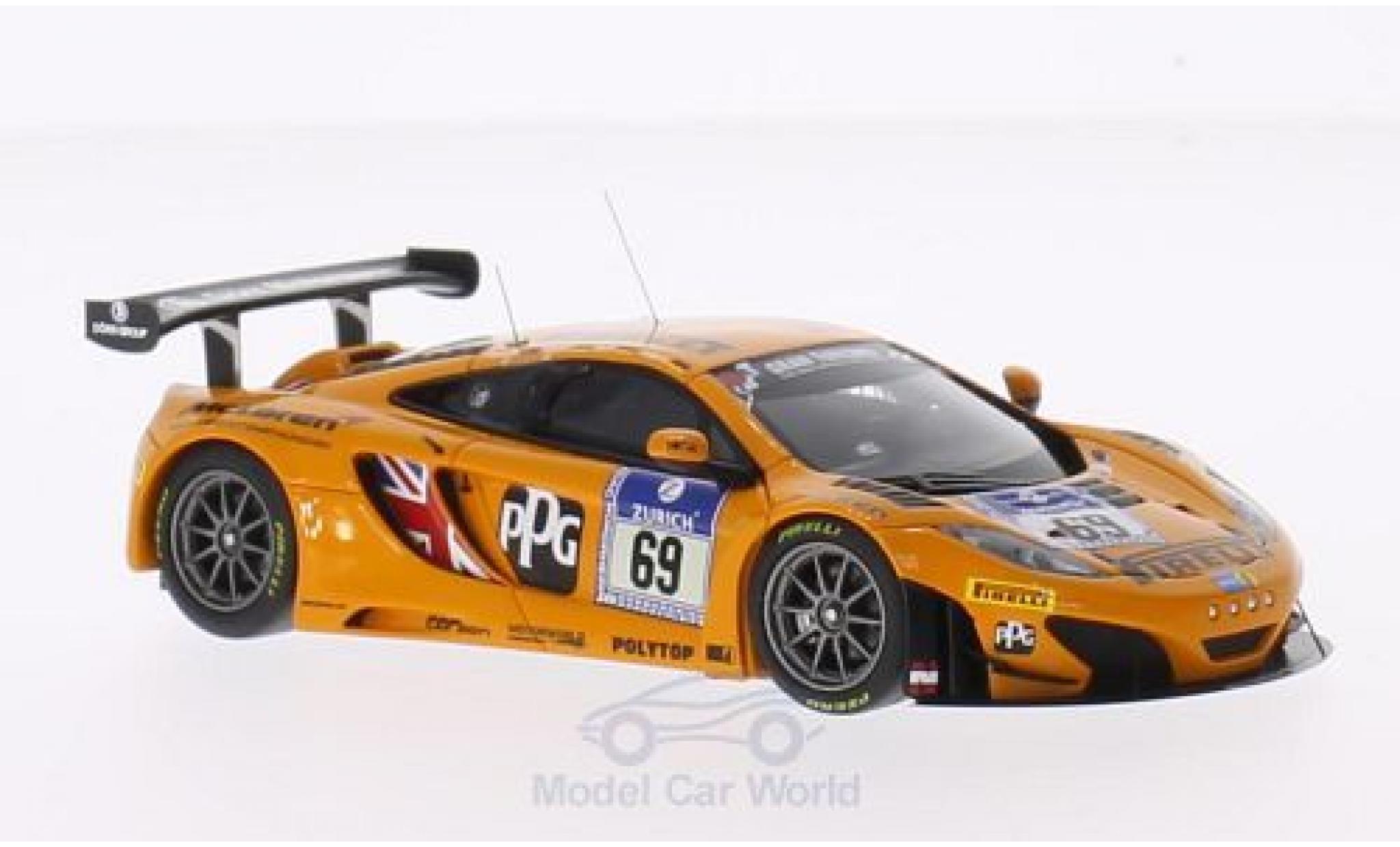 McLaren MP4-12C 1/43 Minichamps 12C GT3 No.69 Doerr Motorsport Pirelli 24h N&uuml;rburgring 2014 R.Adams/S.Asch/A.Klasen/A.Parente diecast model cars