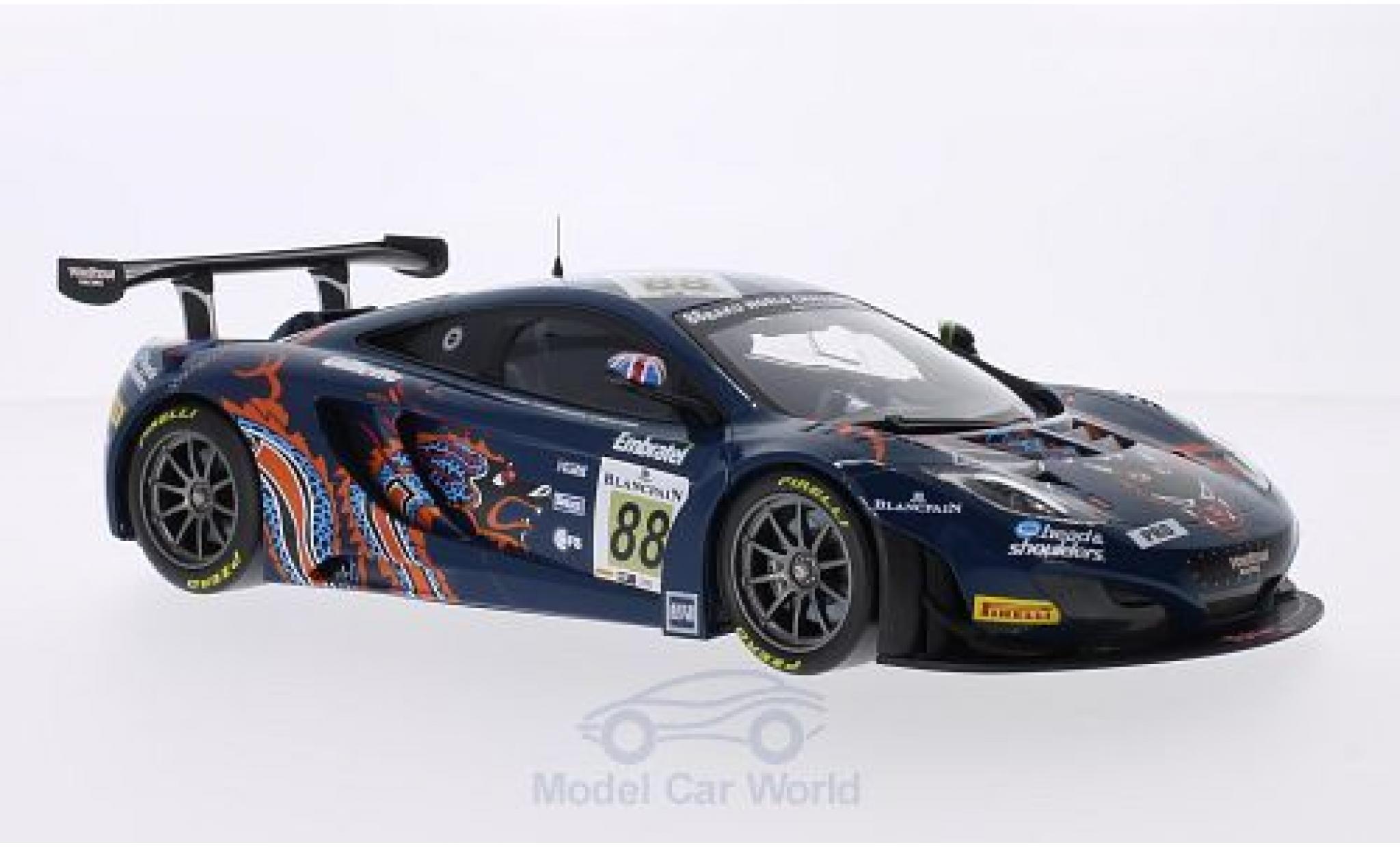 McLaren MP4-12C 1/18 Minichamps 12C GT3 No.88 Von Ryan Racing 24h Spa 2013 R.Barff/C.Goodwin/B.Senna diecast model cars