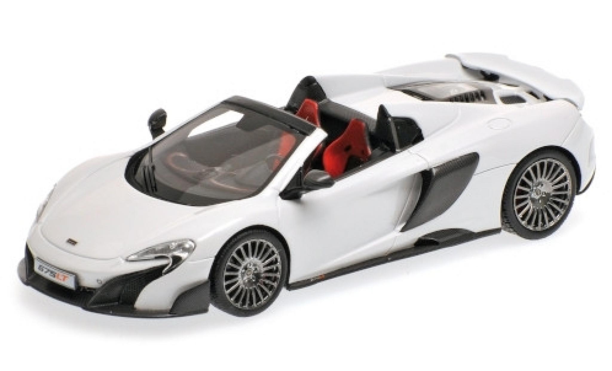 McLaren 675 1/43 Minichamps LT Spider white 2015 diecast model cars