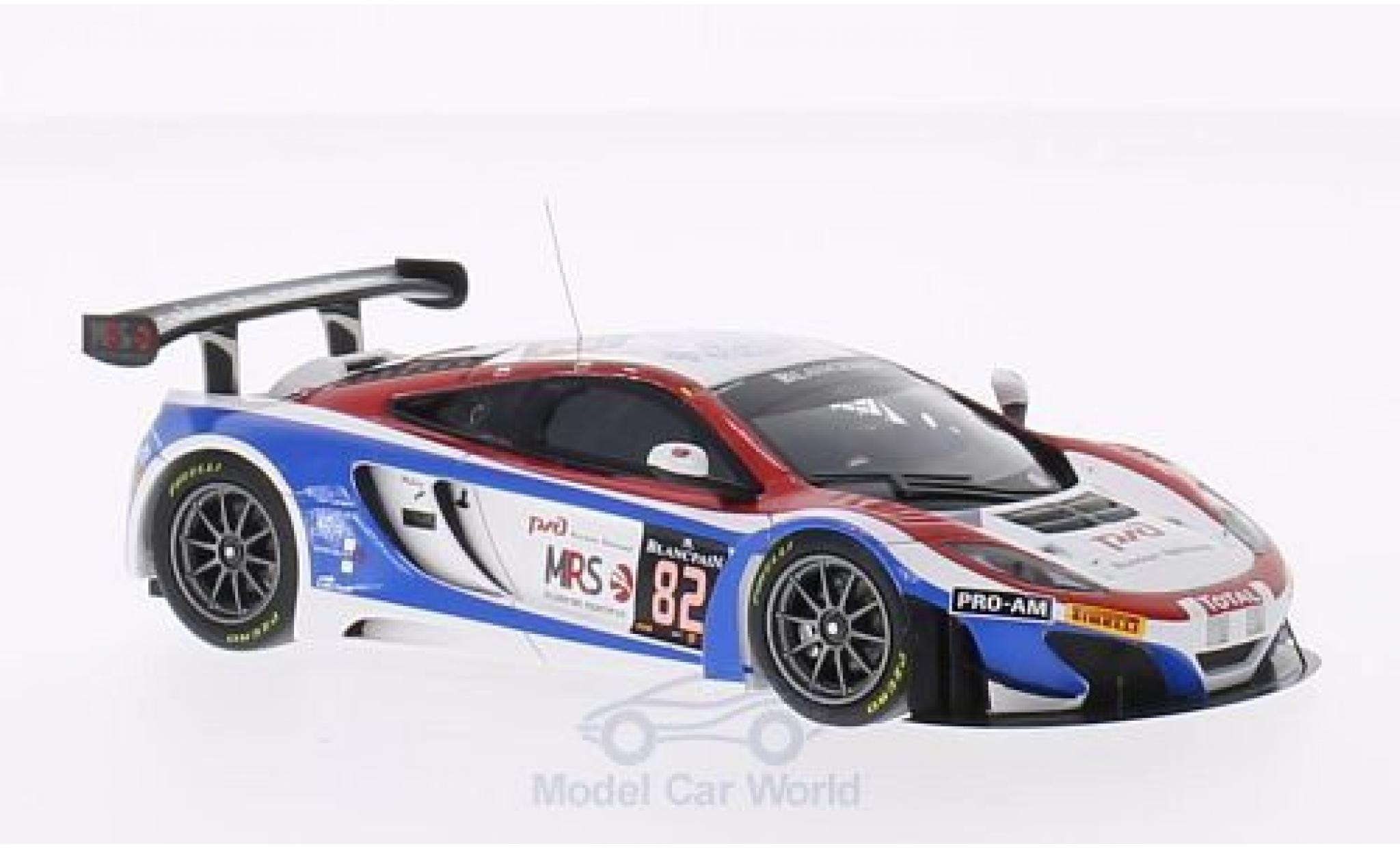 McLaren MP4-12C 1/43 Minichamps GT3 No.82 Russian Team 24h Spa 2014 A.Vasiliev/K.Vasiliauskas/M.Asmer/F.Spengler diecast model cars