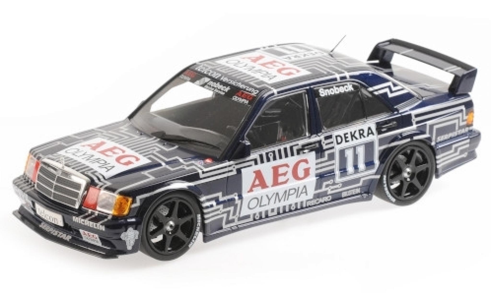 Mercedes 190 1/18 Minichamps E 2.5-16 EVO 1 No.11 Team Snobeck- AEG Olympia DTM 1989 D.Snobeck diecast model cars