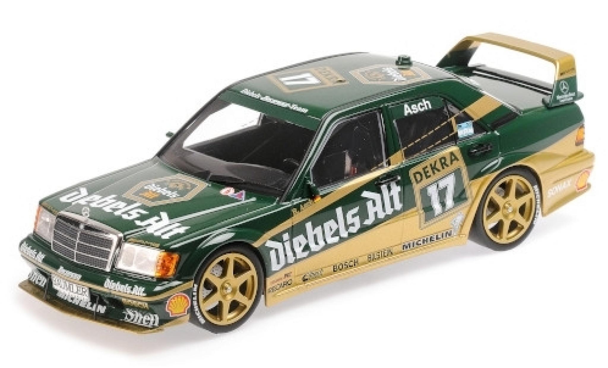 Mercedes 190 1/18 Minichamps E 2.5-16 Evo 2 No.17 Team Zakspeed Diebels Alt DTM 1992 R.Asch diecast model cars