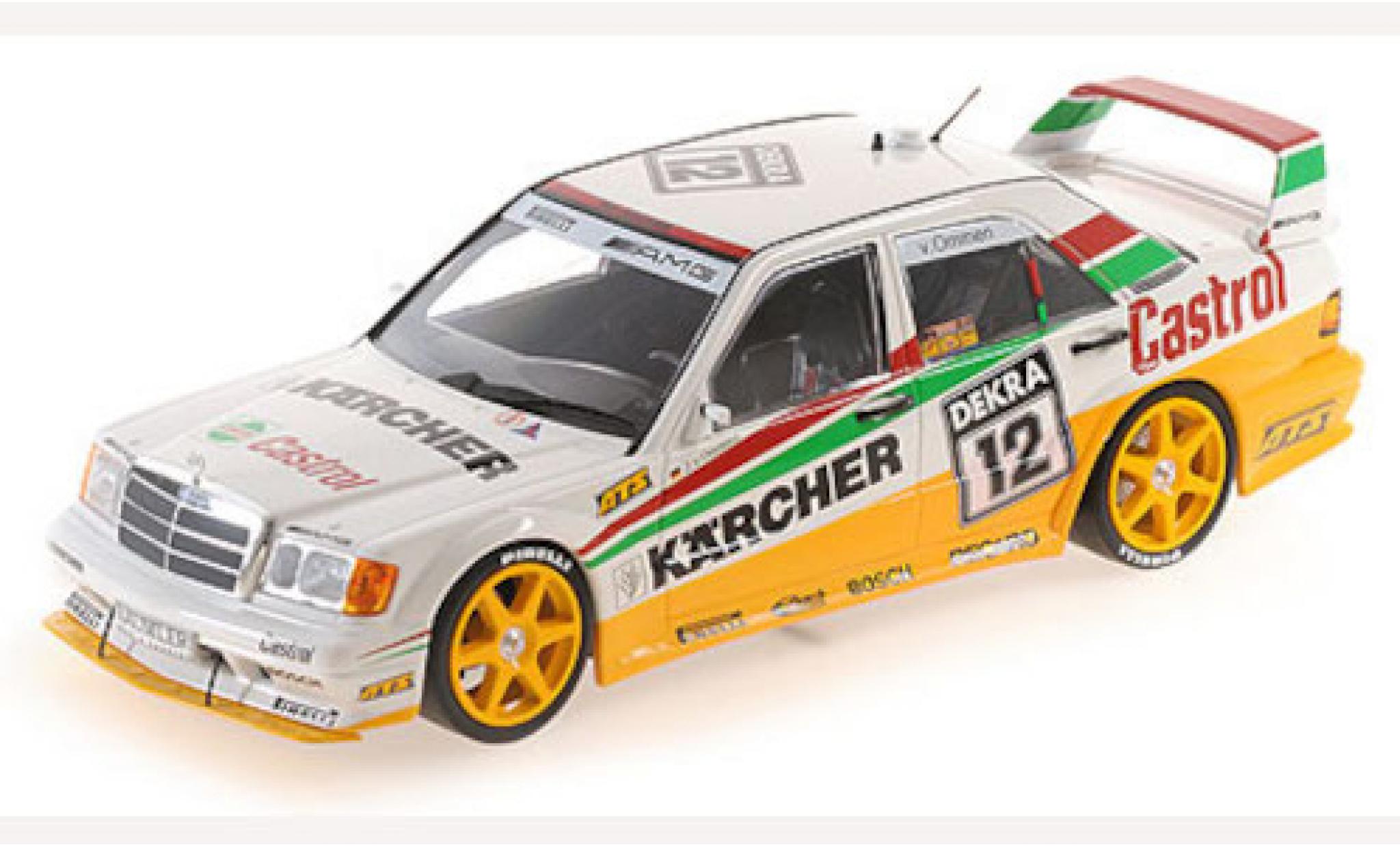Mercedes 190 1/18 Minichamps E 2.5-16 Evo 2 (W201) No.12 Team Mass-Schons K&auml;rcher DTM 1992 J.van Ommen diecast model cars