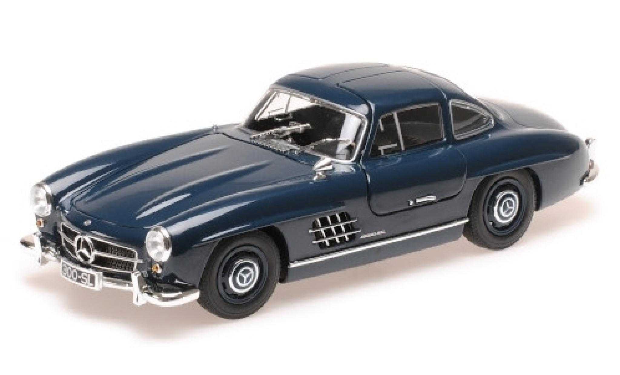 Mercedes 300 1/18 Minichamps SL (W198) blue 1955 diecast model cars