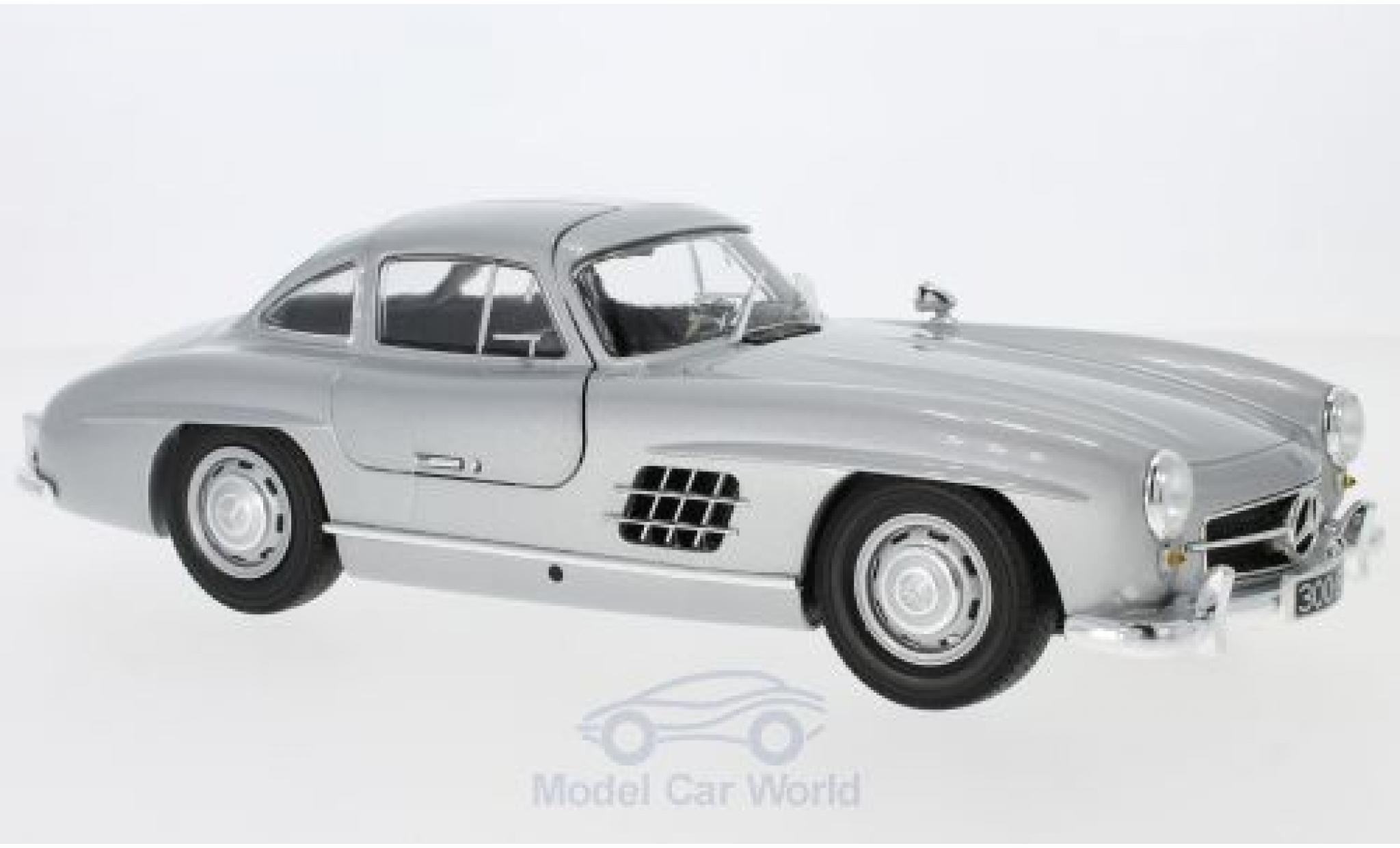 Mercedes 300 SL 1/18 Minichamps SL (W198) grey 1955 diecast model cars