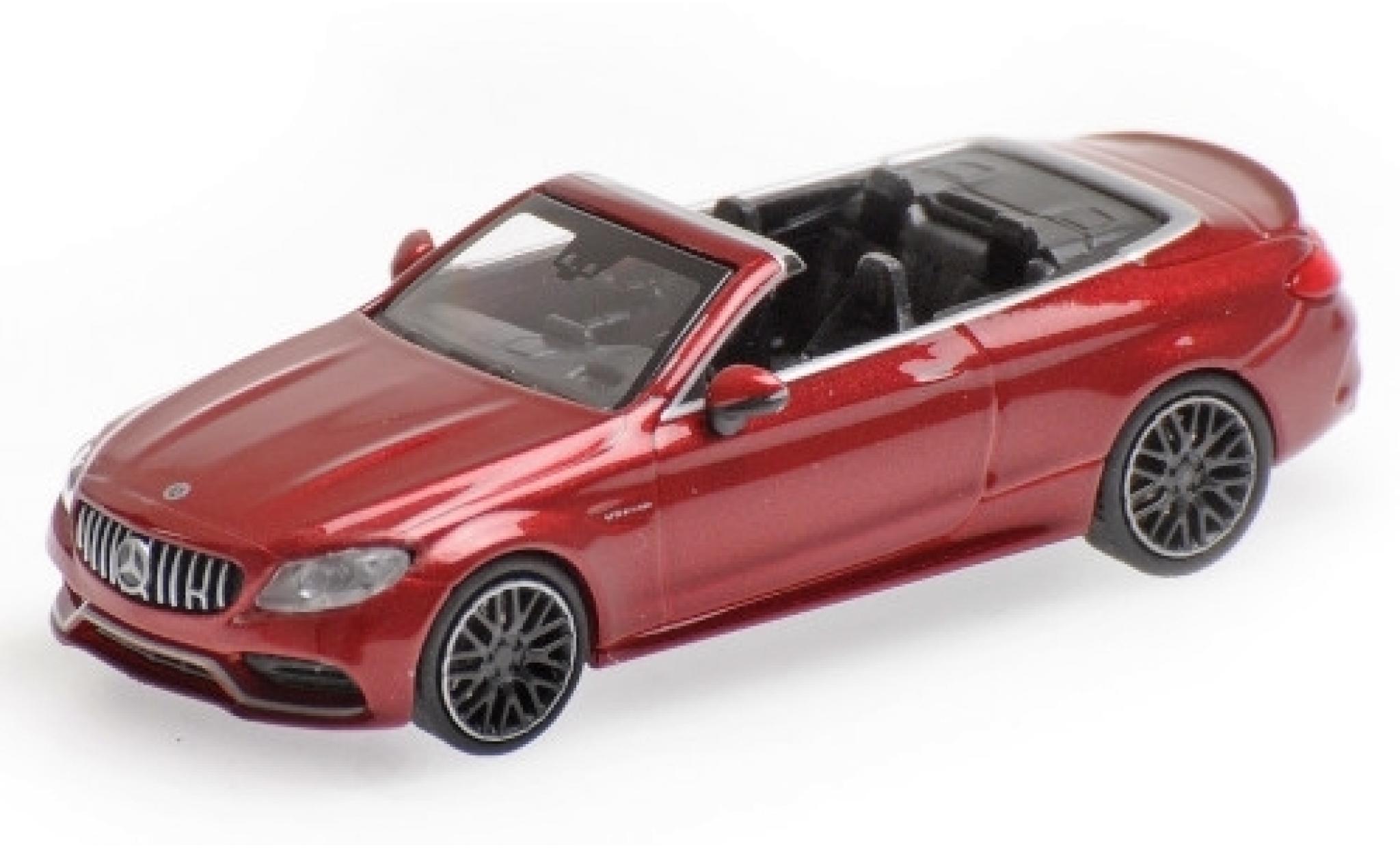 Mercedes Classe C 1/87 Minichamps AMG C63 Convertible (A205) metallic red 2019 diecast model cars